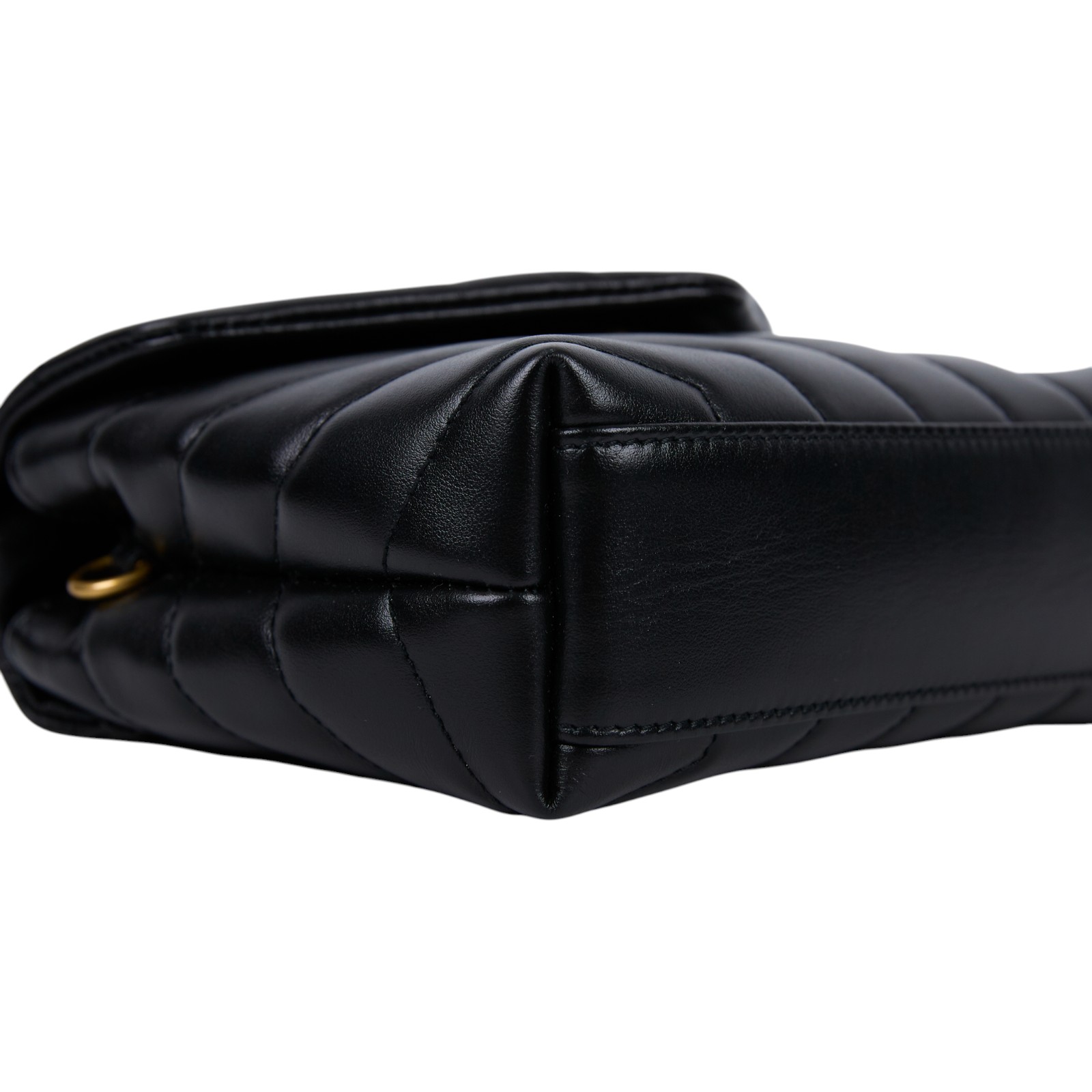 聖羅蘭 YSL SAINT LAURENT Loulou 絎縫 小牛皮 TOY 迷你 手袋  肩背 斜背包 金色五金 678401DV707  防塵袋