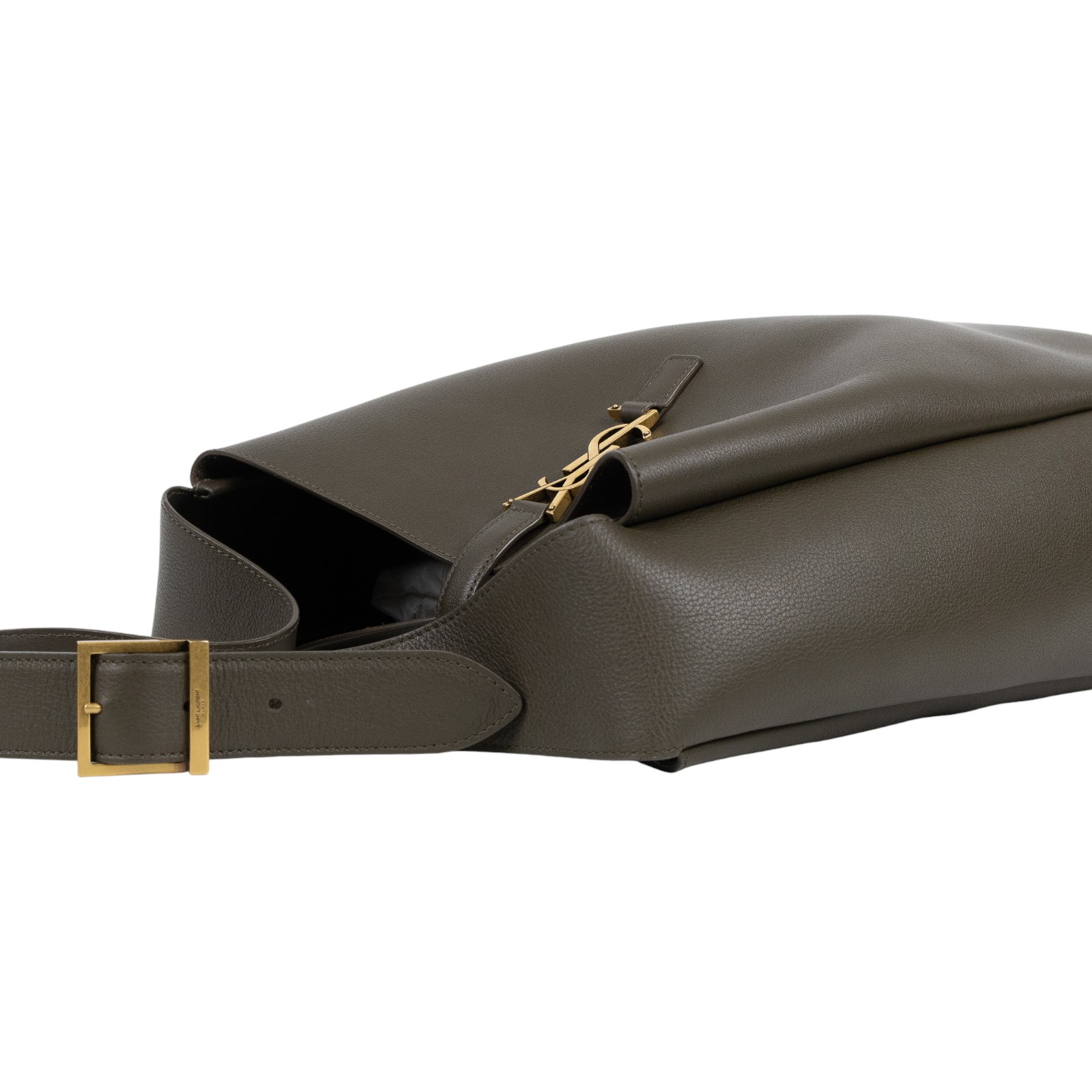 聖羅蘭 YSL SAINT LAURENT LE 5 À 7 滑面皮革 柔軟 大型 手袋 手提 肩背包 753837AAAUQ  防塵袋