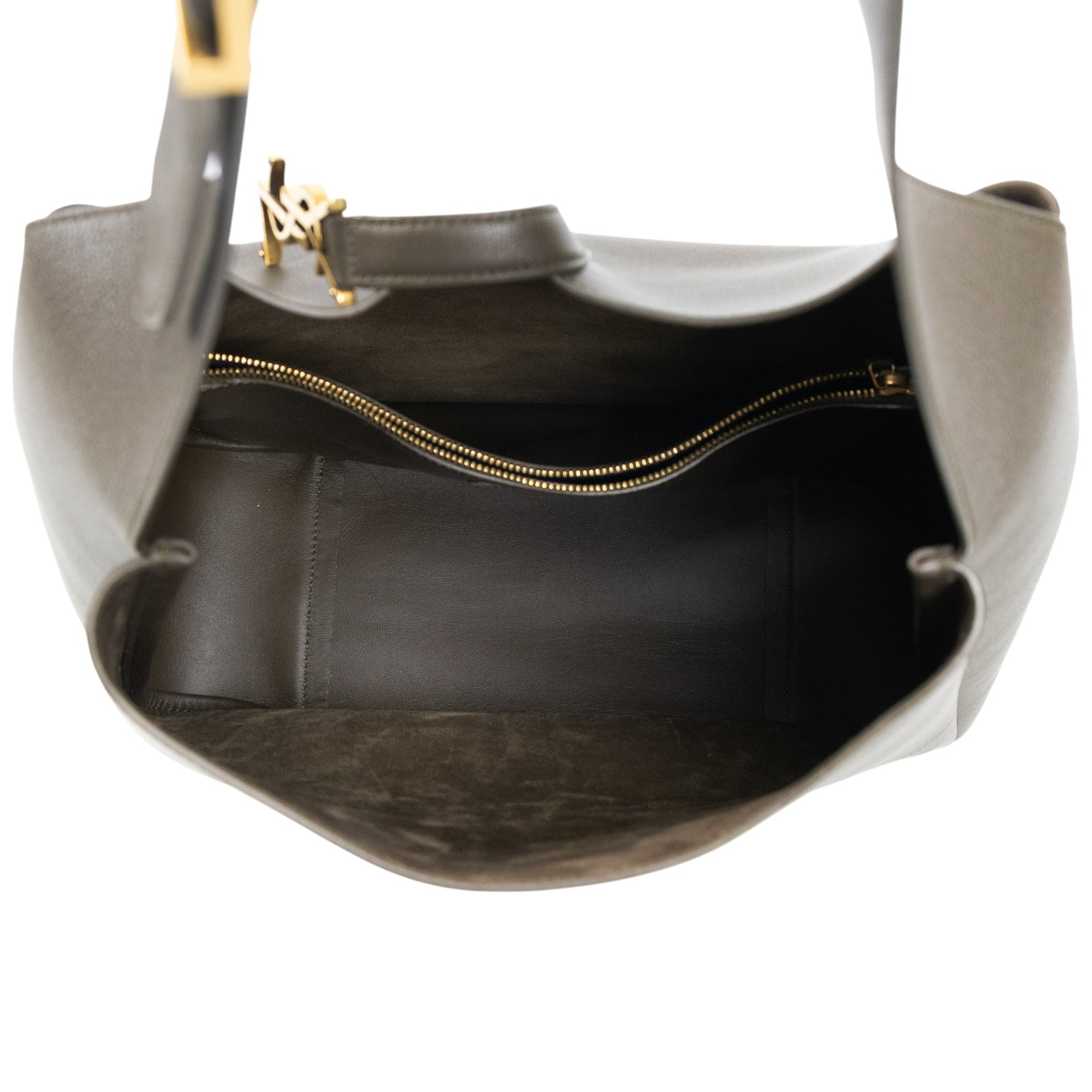 聖羅蘭 YSL SAINT LAURENT LE 5 À 7 滑面皮革 柔軟 大型 手袋 手提 肩背包 753837AAAUQ  防塵袋