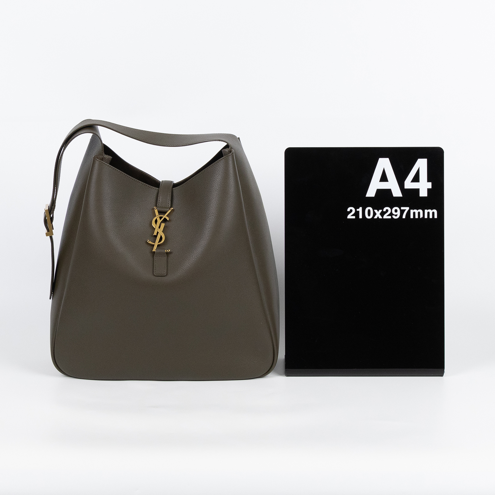 聖羅蘭 YSL SAINT LAURENT LE 5 À 7 滑面皮革 柔軟 大型 手袋 手提 肩背包 753837AAAUQ  防塵袋