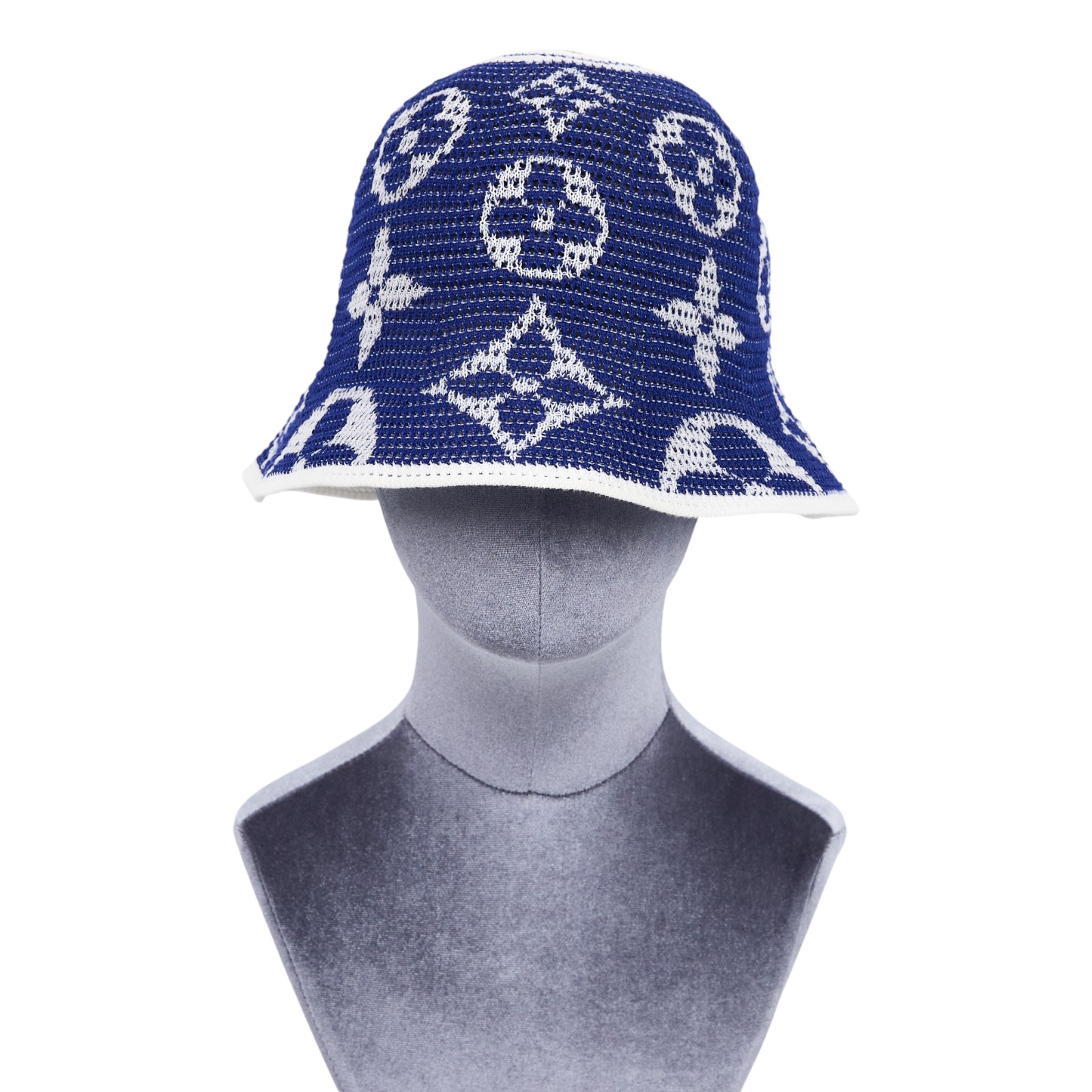 路易威登 LOUIS VUITTON Summer Breath 帽子 M7614M 藍色老花漁夫帽 原廠盒子