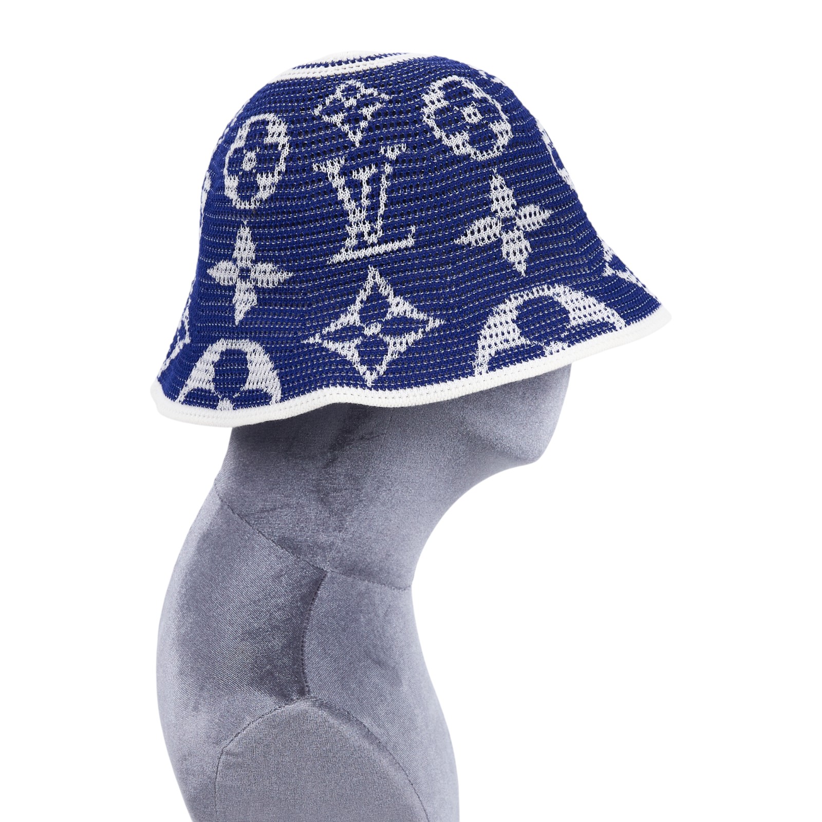 路易威登 LOUIS VUITTON Summer Breath 帽子 M7614M 藍色老花漁夫帽 原廠盒子