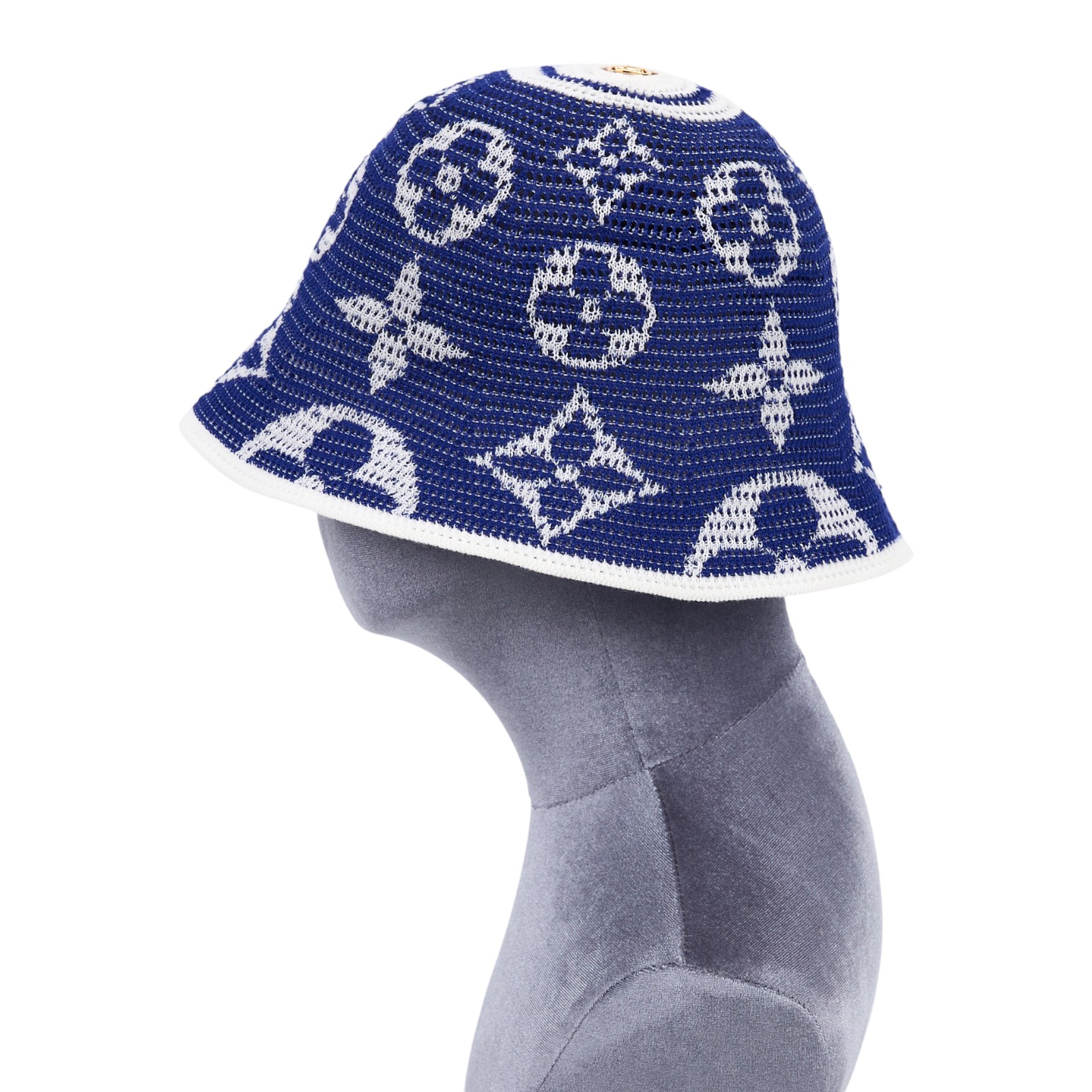 路易威登 LOUIS VUITTON Summer Breath 帽子 M7614M 藍色老花漁夫帽 原廠盒子