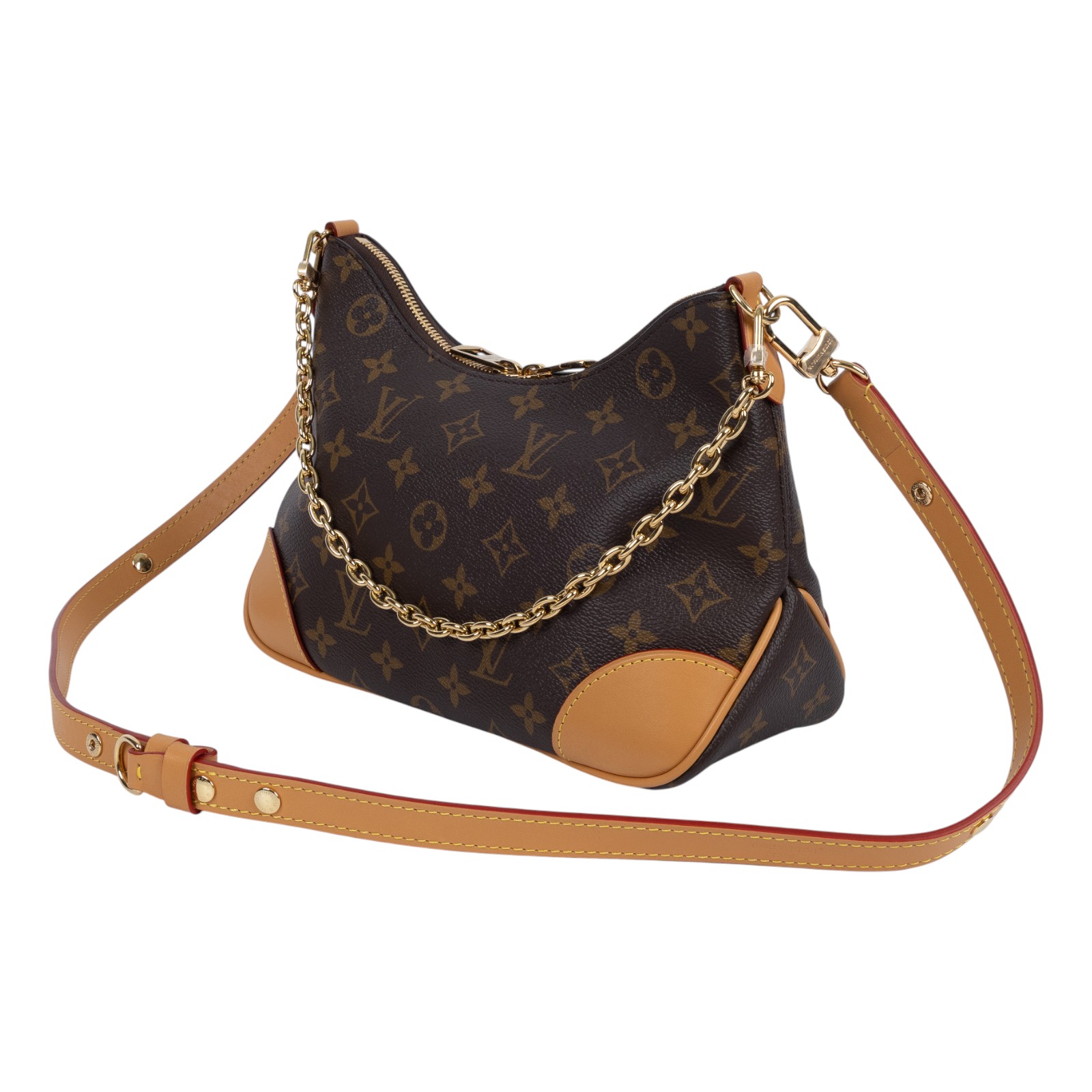 路易威登 LOUIS VUITTON Boulogne 牛角包 手提 斜肩背包 M45832 晶片款 原花Boulogne PM 原廠盒子/防塵袋