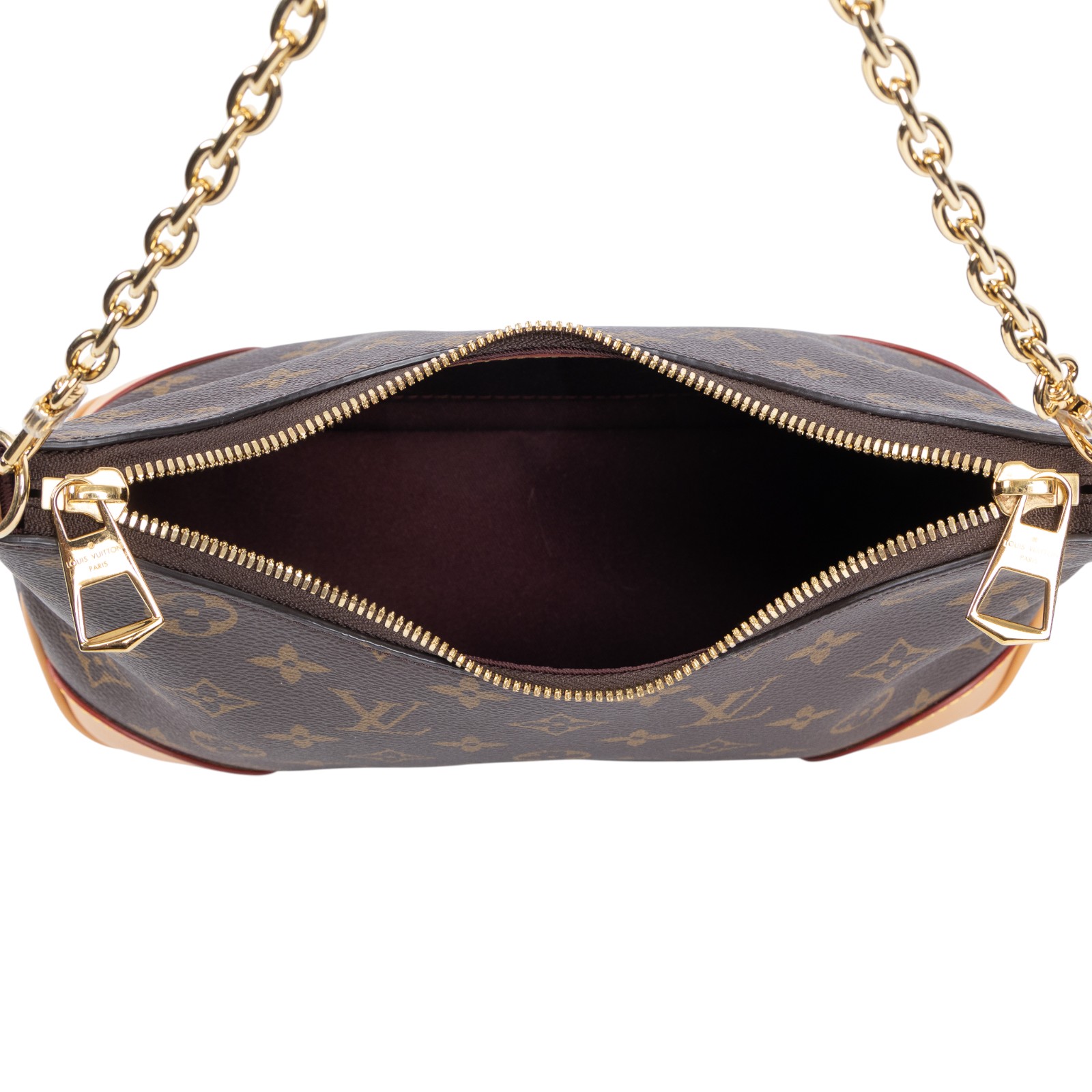 路易威登 LOUIS VUITTON Boulogne 牛角包 手提 斜肩背包 M45832 晶片款 原花Boulogne PM 原廠盒子/防塵袋