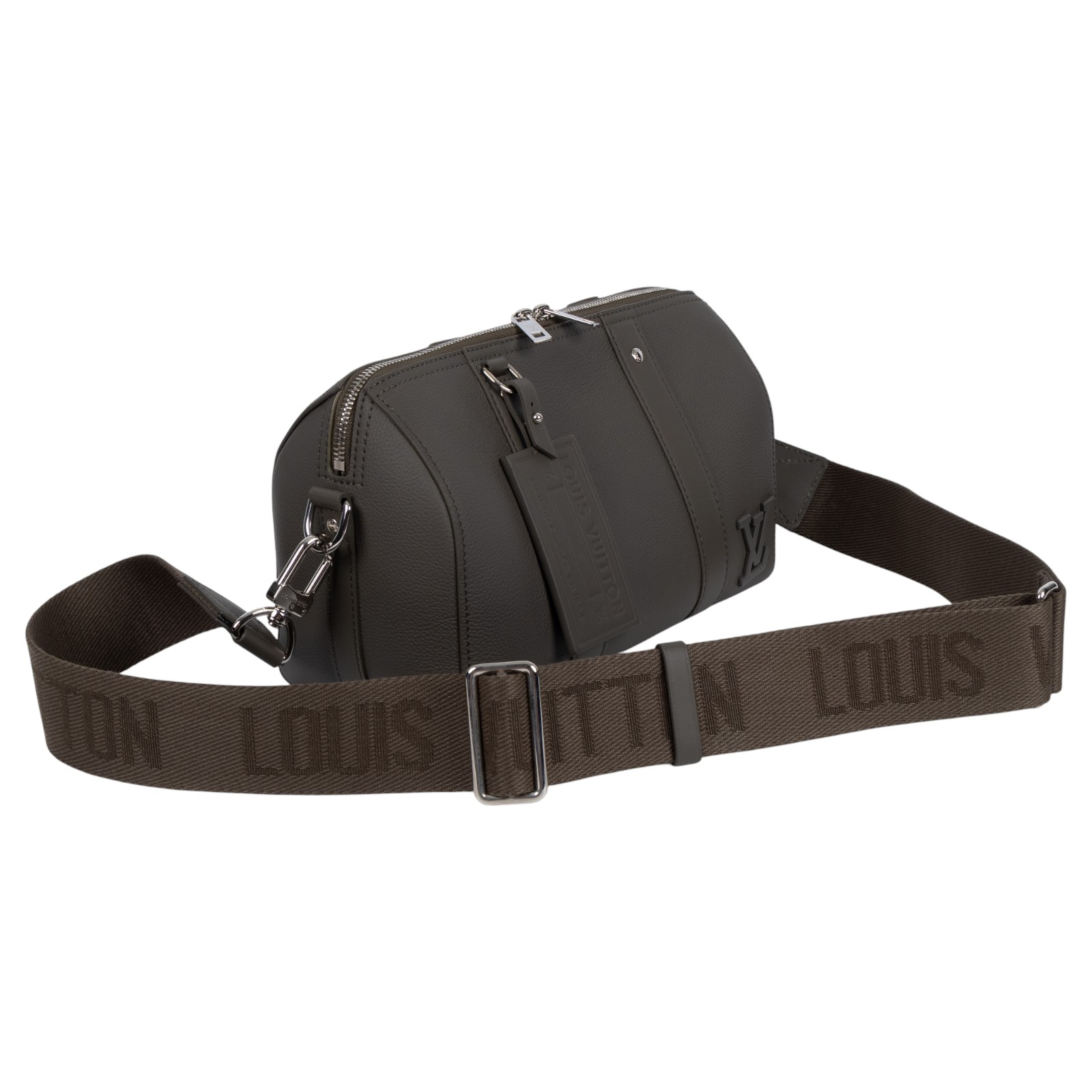 路易威登 LOUIS VUITTON City Keepall 手提 肩背 波士頓包 卡其色 M21437 晶片款  防塵袋/購買證明