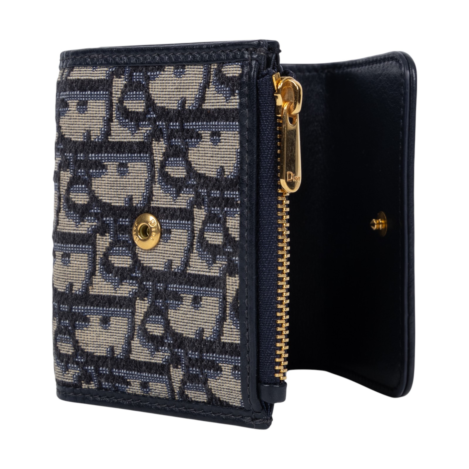 迪奧 CHRISTIAN DIOR Montaigne MM S2057UTZQ CD老花三折短夾 無附屬品