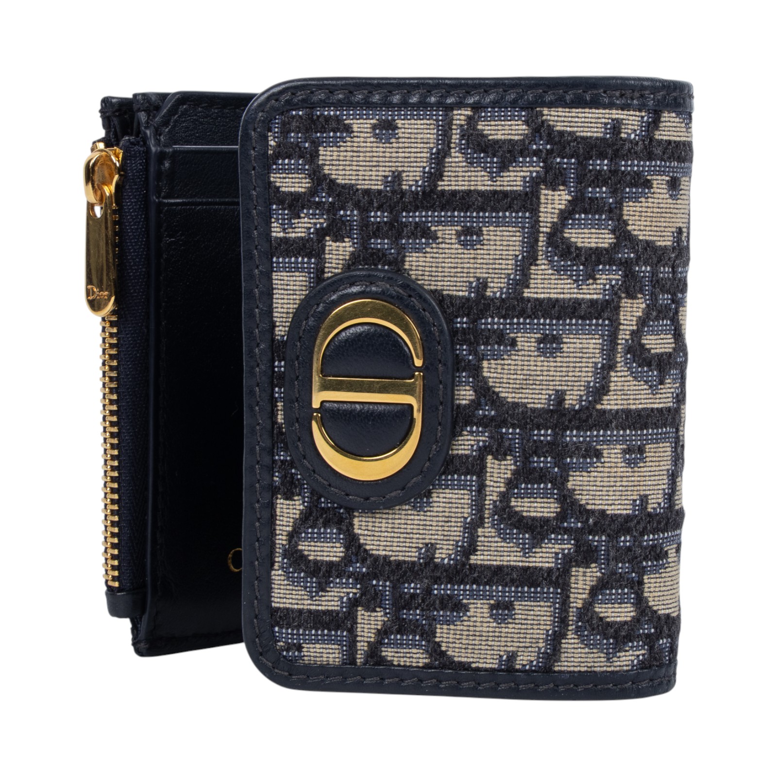 迪奧 CHRISTIAN DIOR Montaigne MM S2057UTZQ CD老花三折短夾 無附屬品