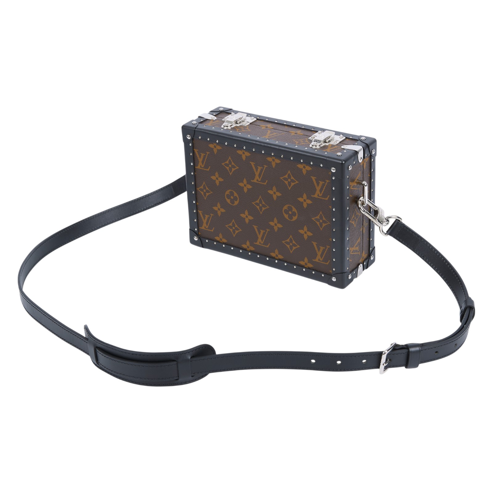 路易威登 LOUIS VUITTON Clutch Box 斜背 硬殼包 硬盒箱 經典帆布 M20252 晶片款 原花Clutch Box 防塵袋
