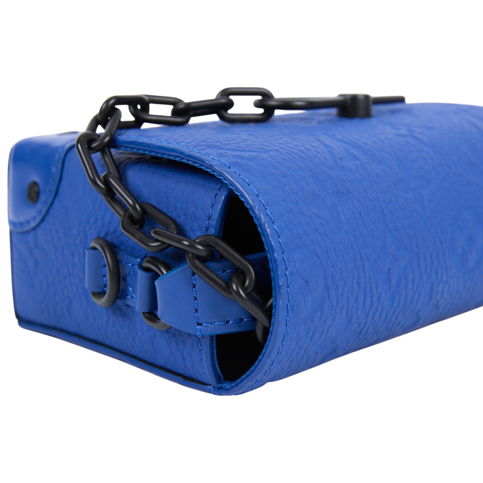 路易威登 LOUIS VUITTON Steamer 肩背包 錢包 郵差包 盒子包 M82571 晶片款 藍壓花STEAMER 無附屬品