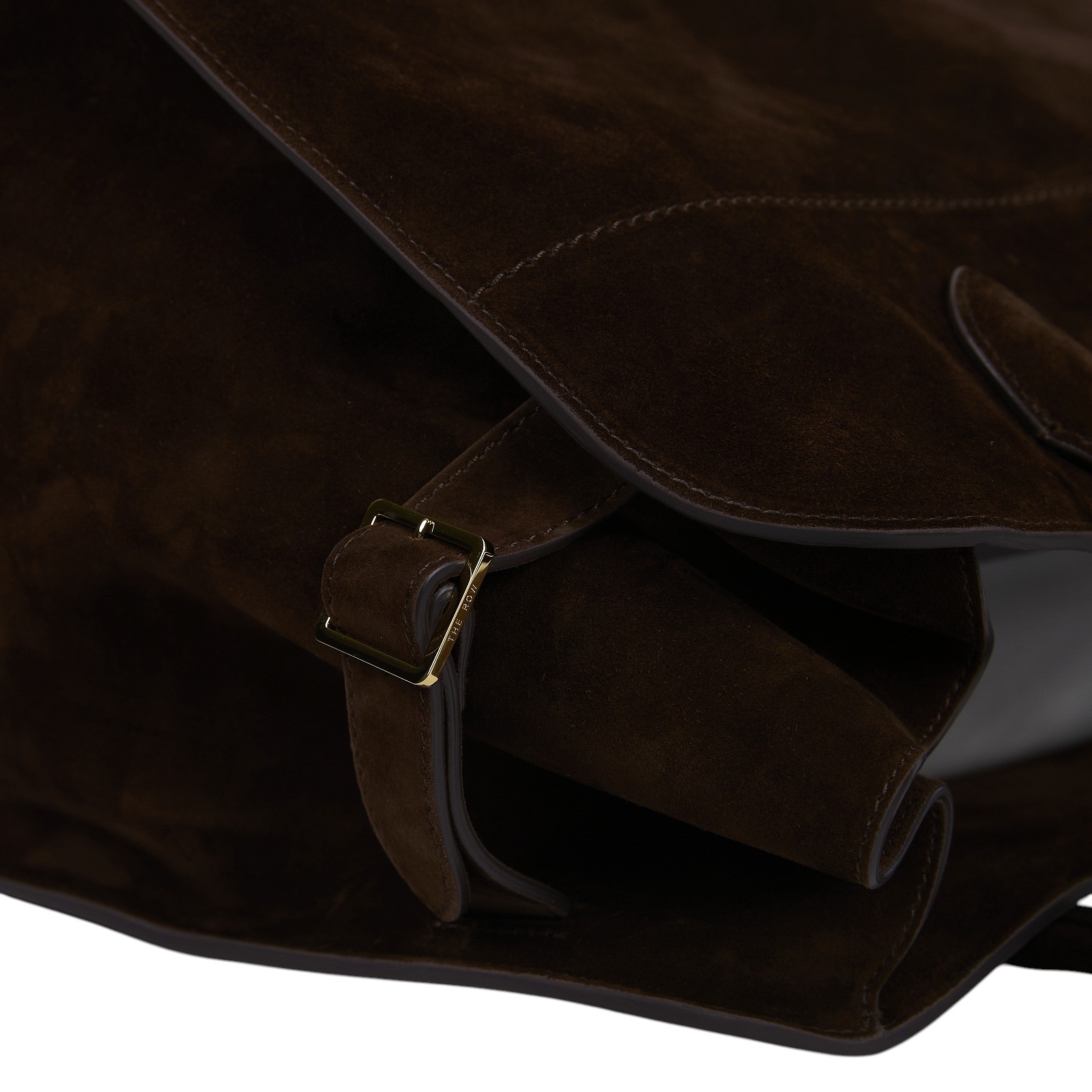 安靜奢華主義 THE ROW Soft Margaux 15 絨面革 手提袋 手提包 W1255L25MOSHG  無附屬品