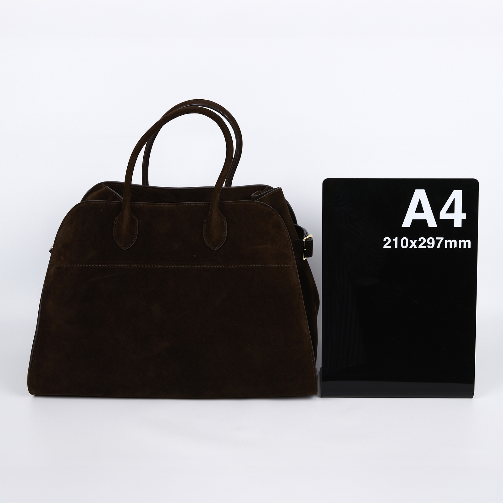 安靜奢華主義 THE ROW Soft Margaux 15 絨面革 手提袋 手提包 W1255L25MOSHG  無附屬品