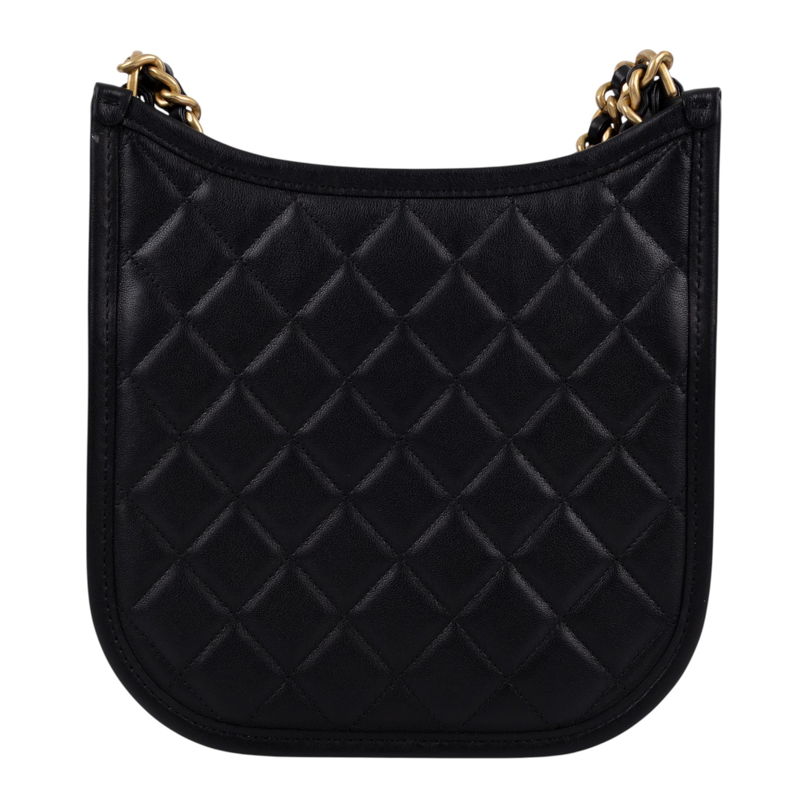 香奈兒 CHANEL Hobo 流浪包 AS5432 晶片款 24S黑色HOBO兩用包 防塵袋/原廠盒子