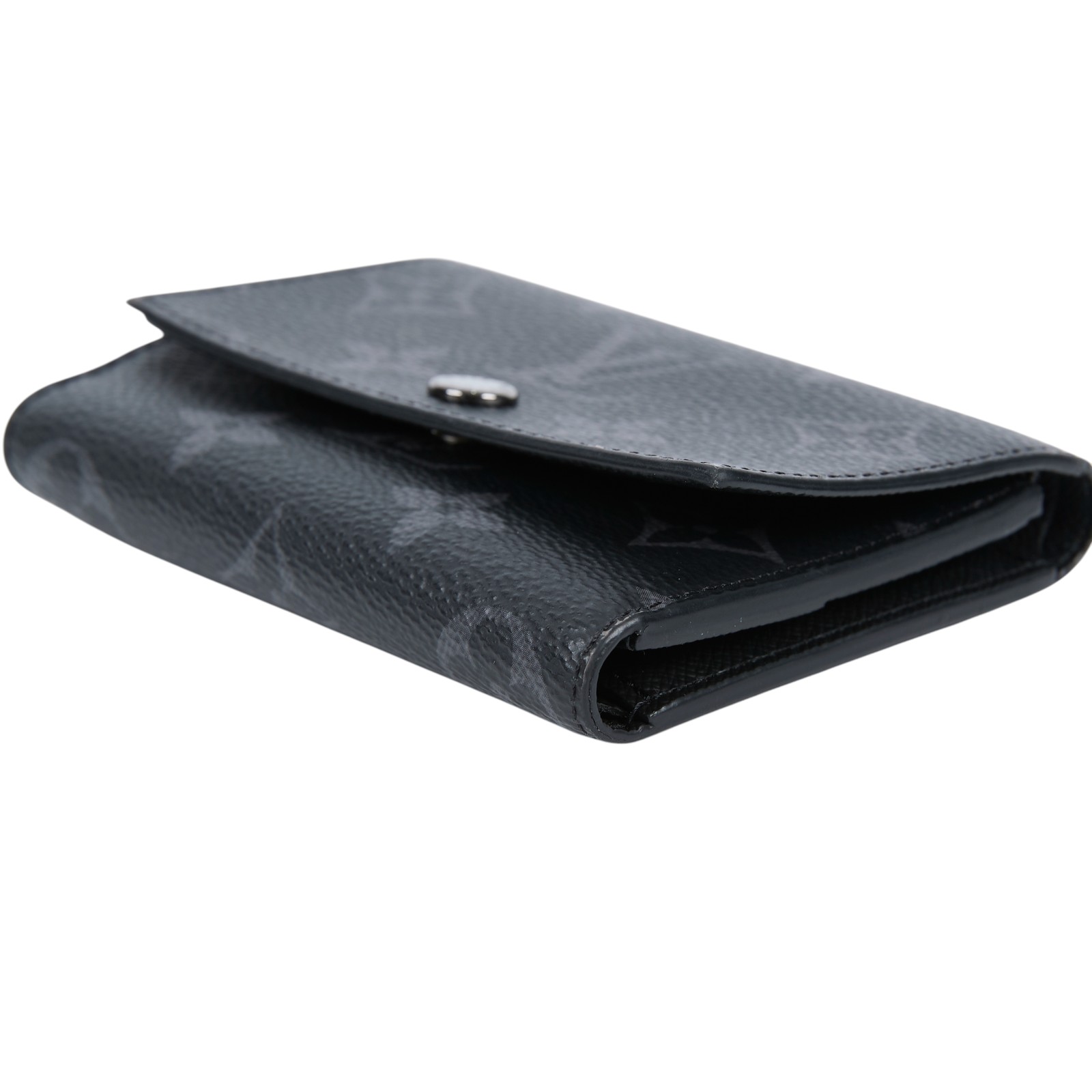 路易威登 LOUIS VUITTON Victor 錢包 短夾 M12598 晶片款 黑原花Victor三折短夾 無附屬品