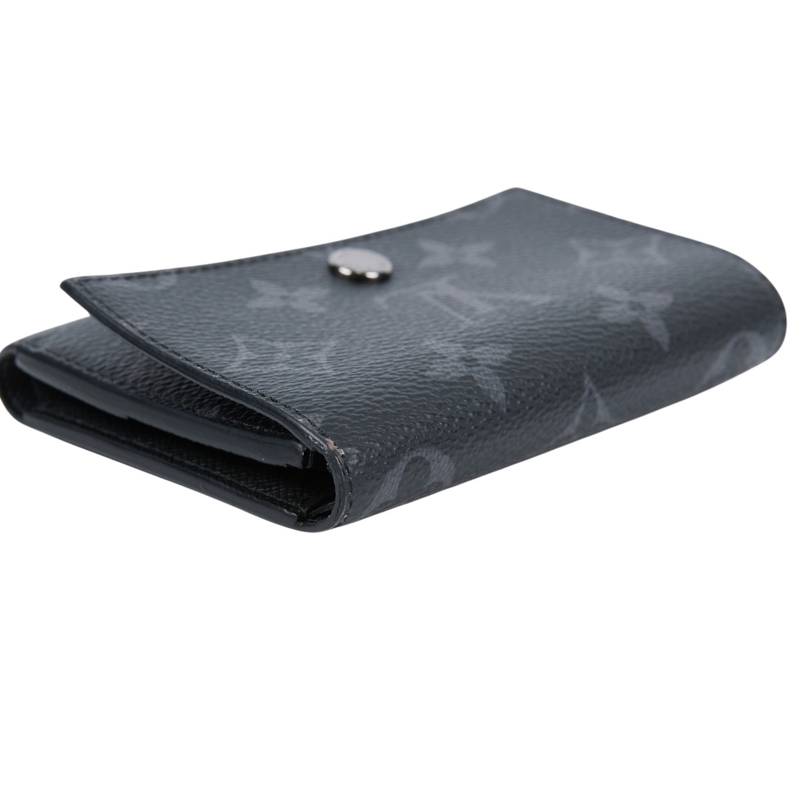 路易威登 LOUIS VUITTON Victor 錢包 短夾 M12598 晶片款 黑原花Victor三折短夾 無附屬品