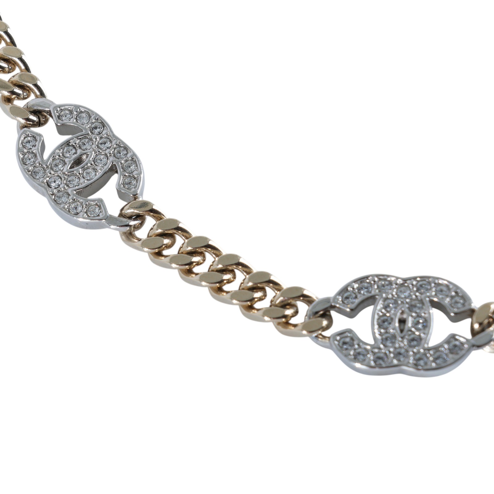 香奈兒 CHANEL CC LOGO 項鍊 頸鍊 鎖骨鍊 AB6444B21 A 水鑽5P LOGO頸鍊 無附屬品