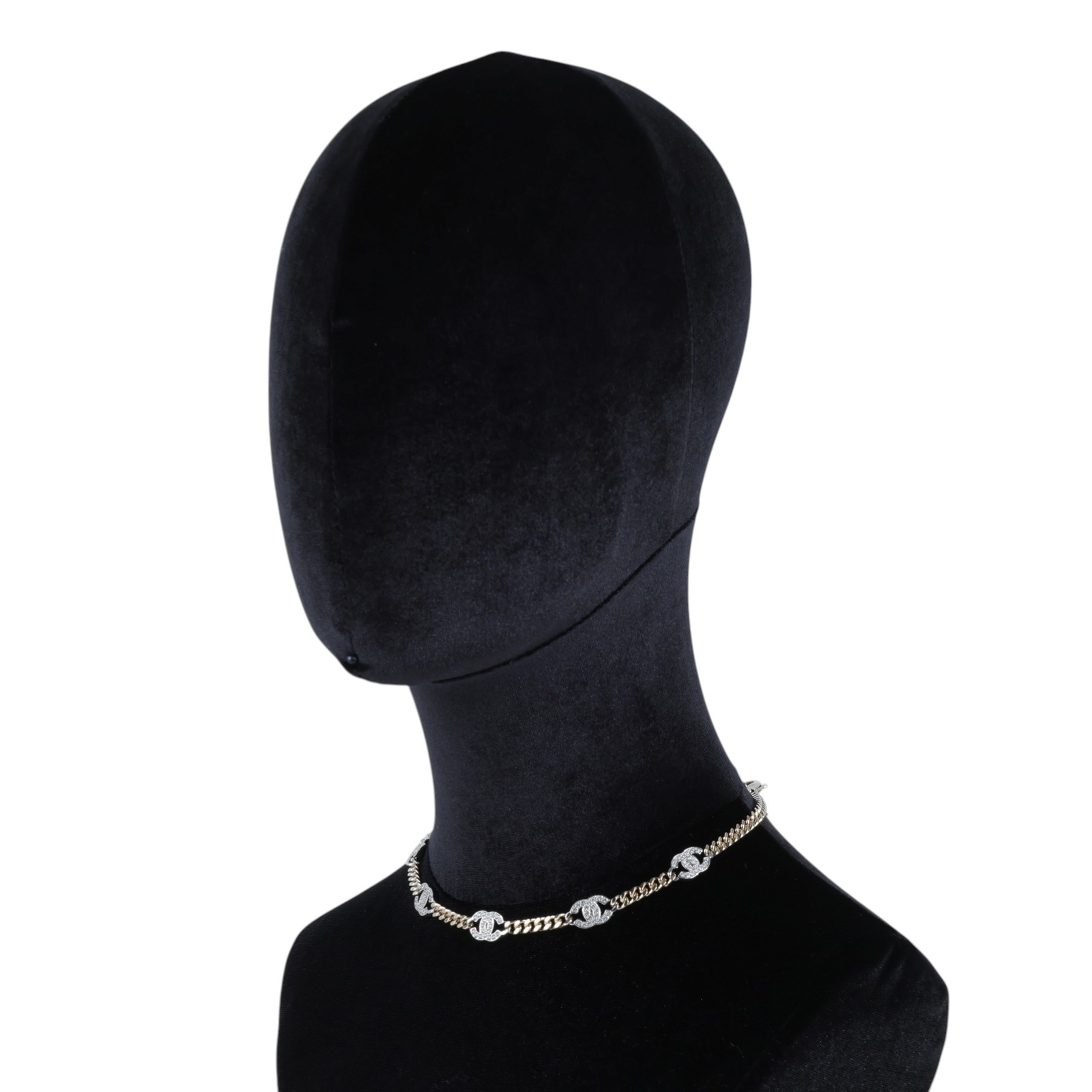 香奈兒 CHANEL CC LOGO 項鍊 頸鍊 鎖骨鍊 AB6444B21 A 水鑽5P LOGO頸鍊 無附屬品