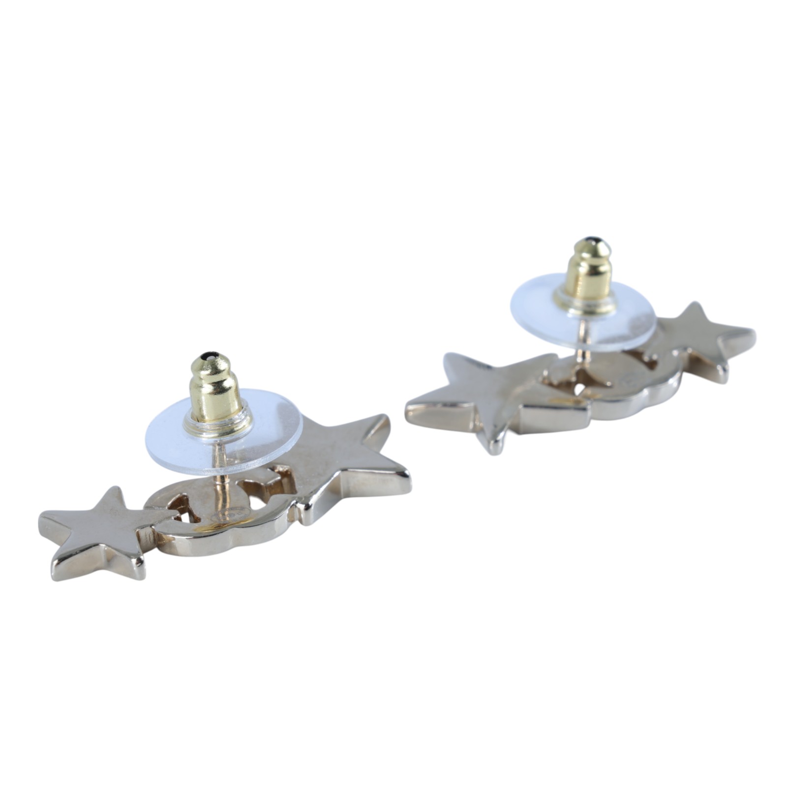 香奈兒 CHANEL CC LOGO 耳環 耳釘 B23 C 雙C星星耳環 無附屬品