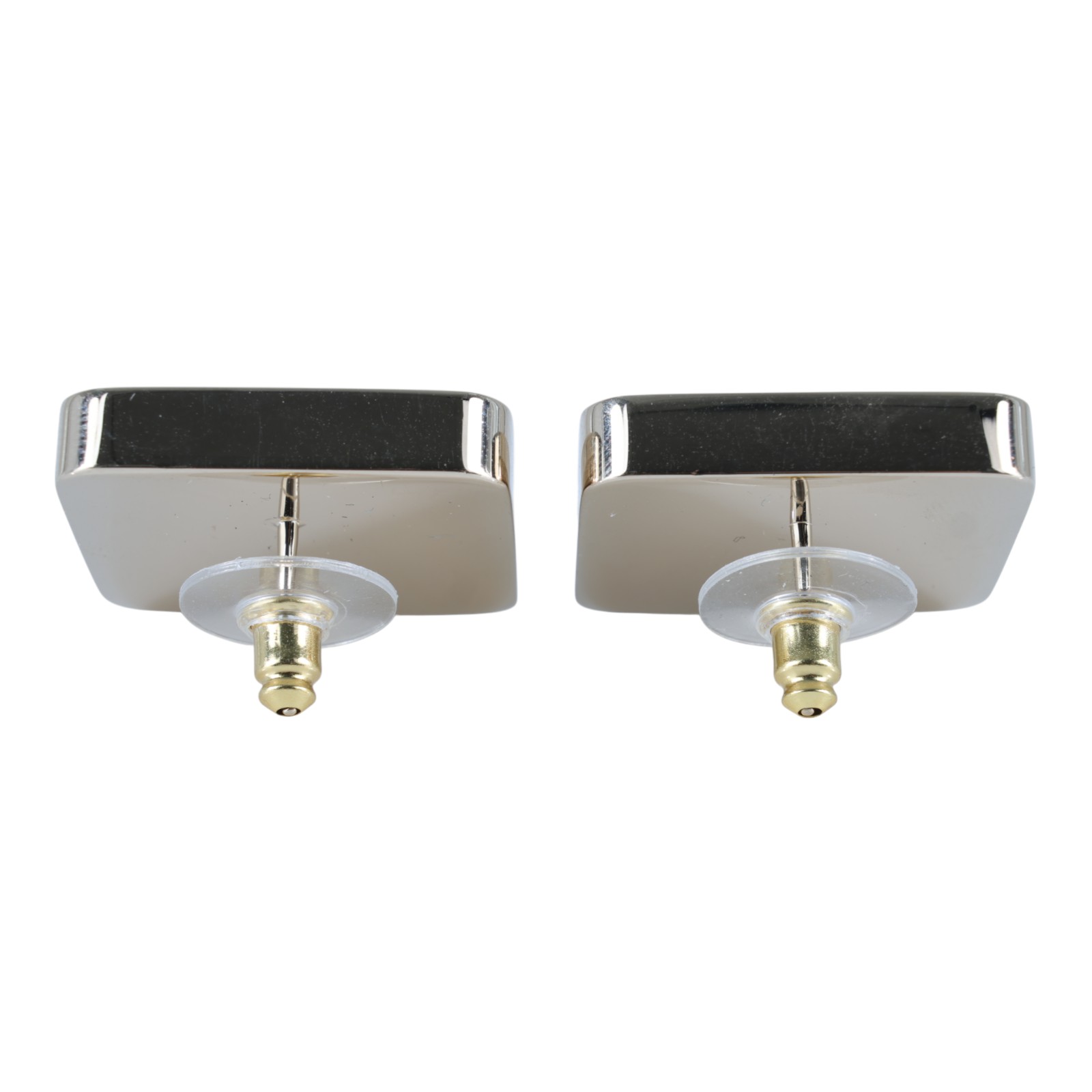 香奈兒 CHANEL CC LOGO 耳環 耳釘 B23 C 藍方形雙C耳環 無附屬品