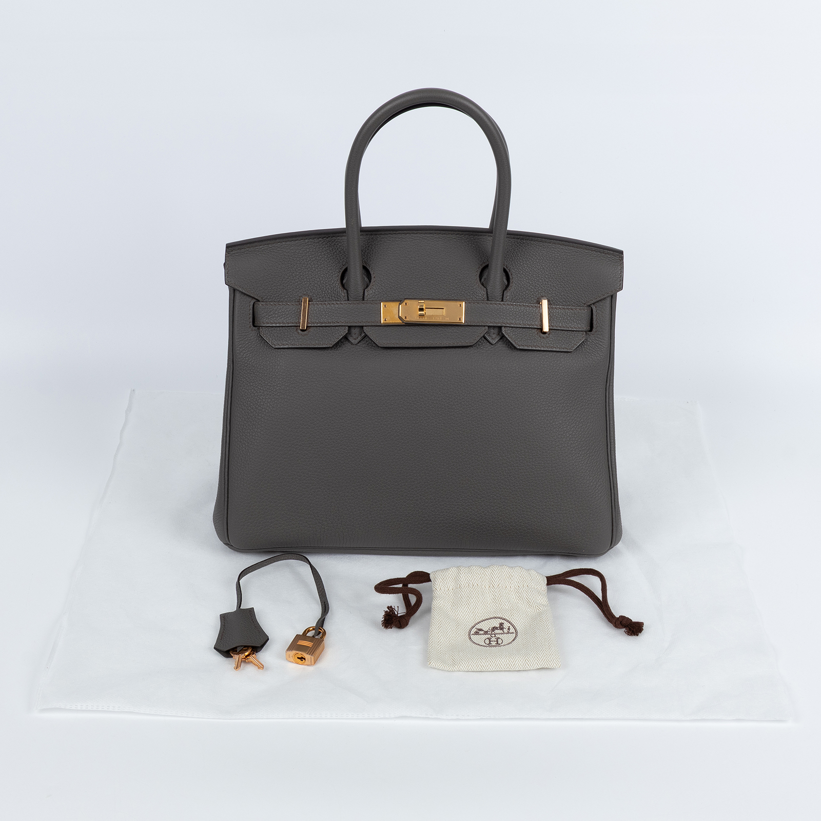 愛馬仕 Hermes Birkin Bag 柏金包 30 BK30 ZPY401 GC Z刻灰BIRKIN30 鎖組