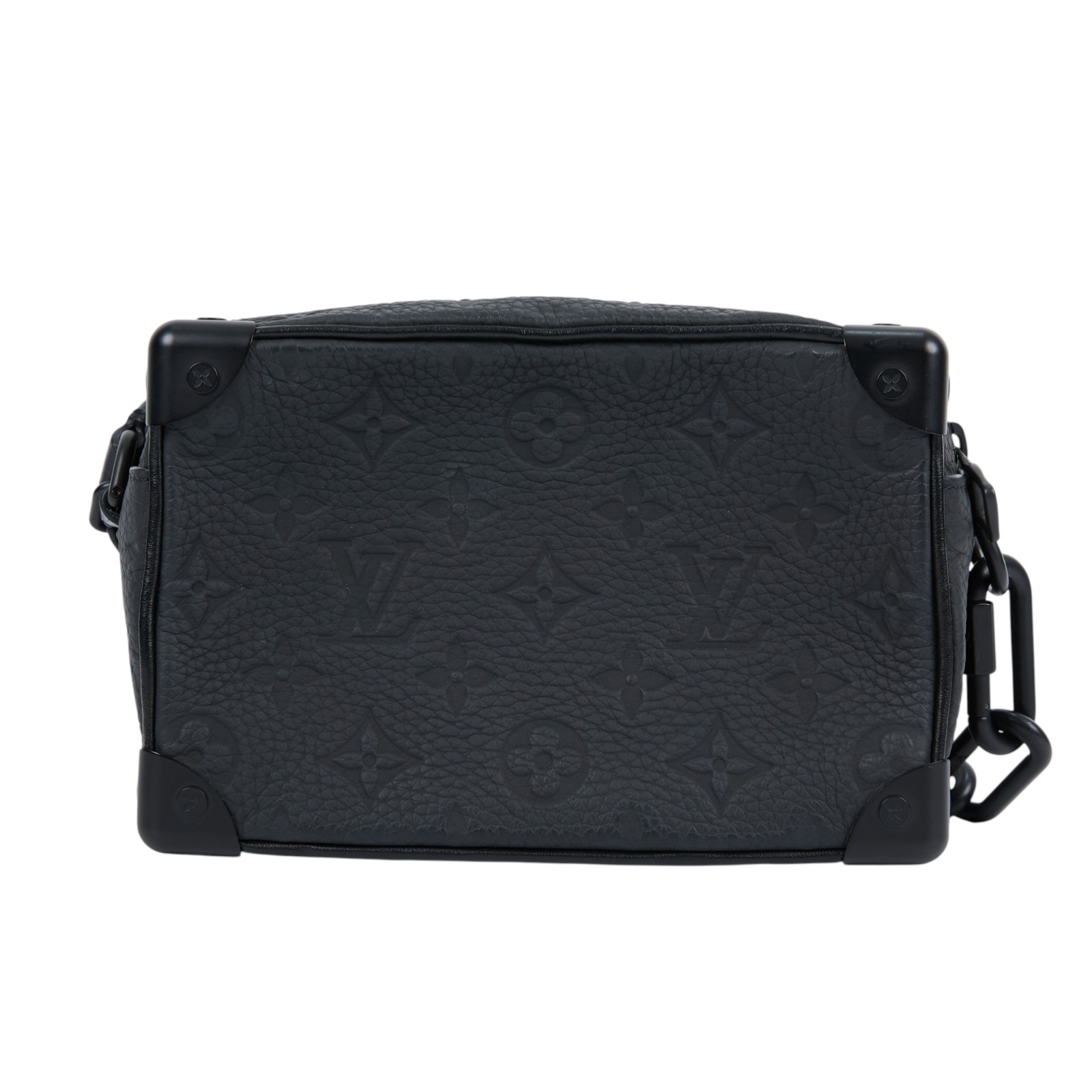 路易威登 LOUIS VUITTON Mini Soft Trunk 迷你 隨身包 黑色 M55702 黑原花Mini Soft Trunk 防塵袋