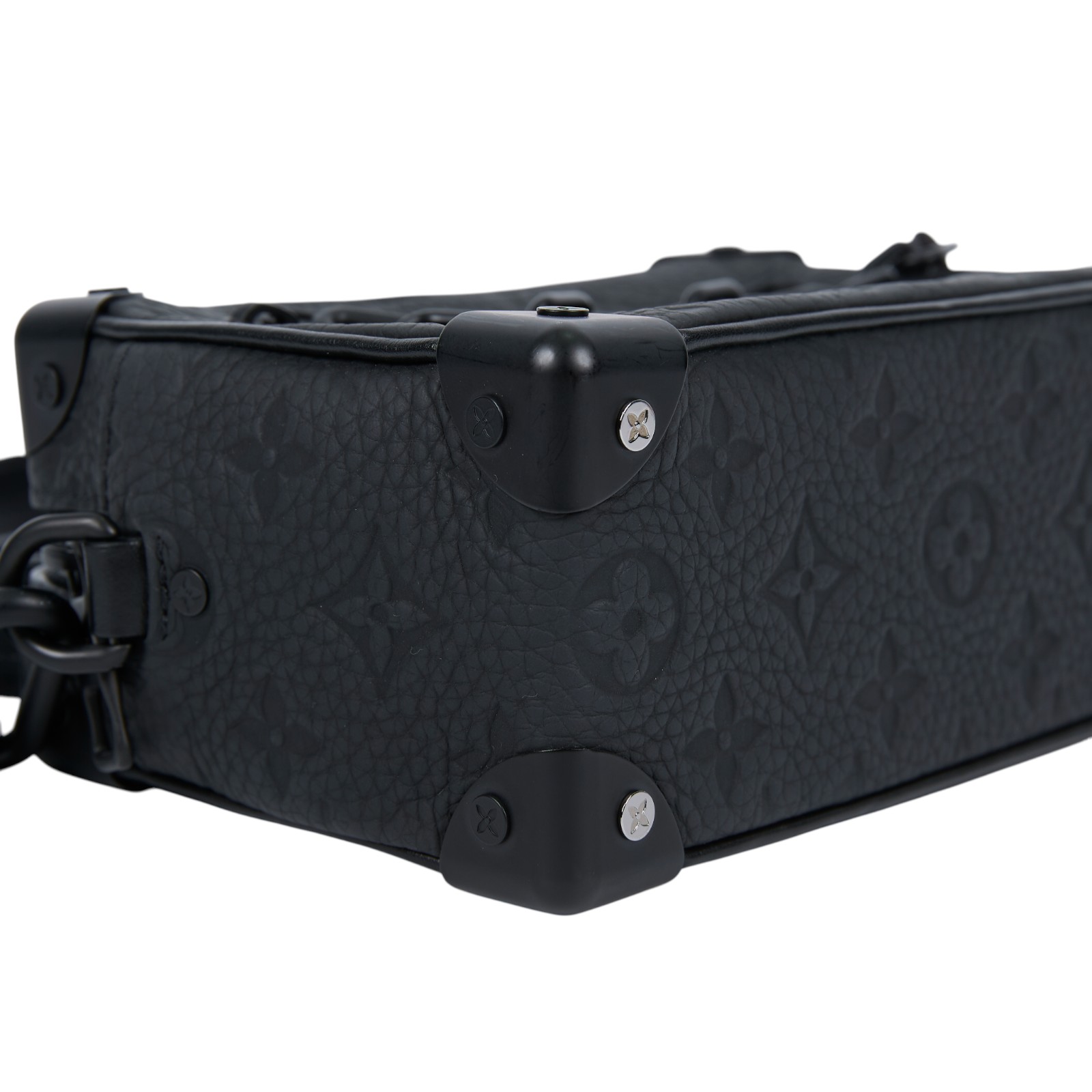 路易威登 LOUIS VUITTON Mini Soft Trunk 迷你 隨身包 黑色 M55702 黑原花Mini Soft Trunk 防塵袋