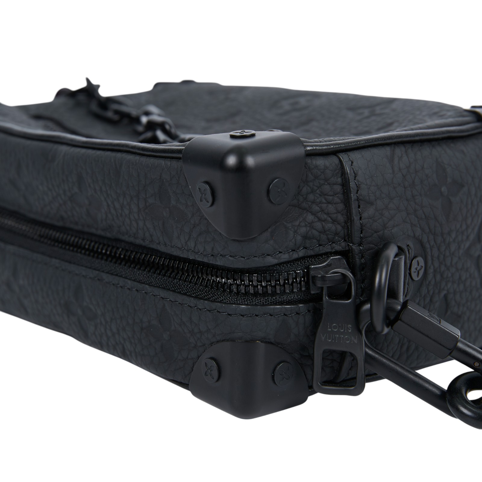 路易威登 LOUIS VUITTON Mini Soft Trunk 迷你 隨身包 黑色 M55702 黑原花Mini Soft Trunk 防塵袋