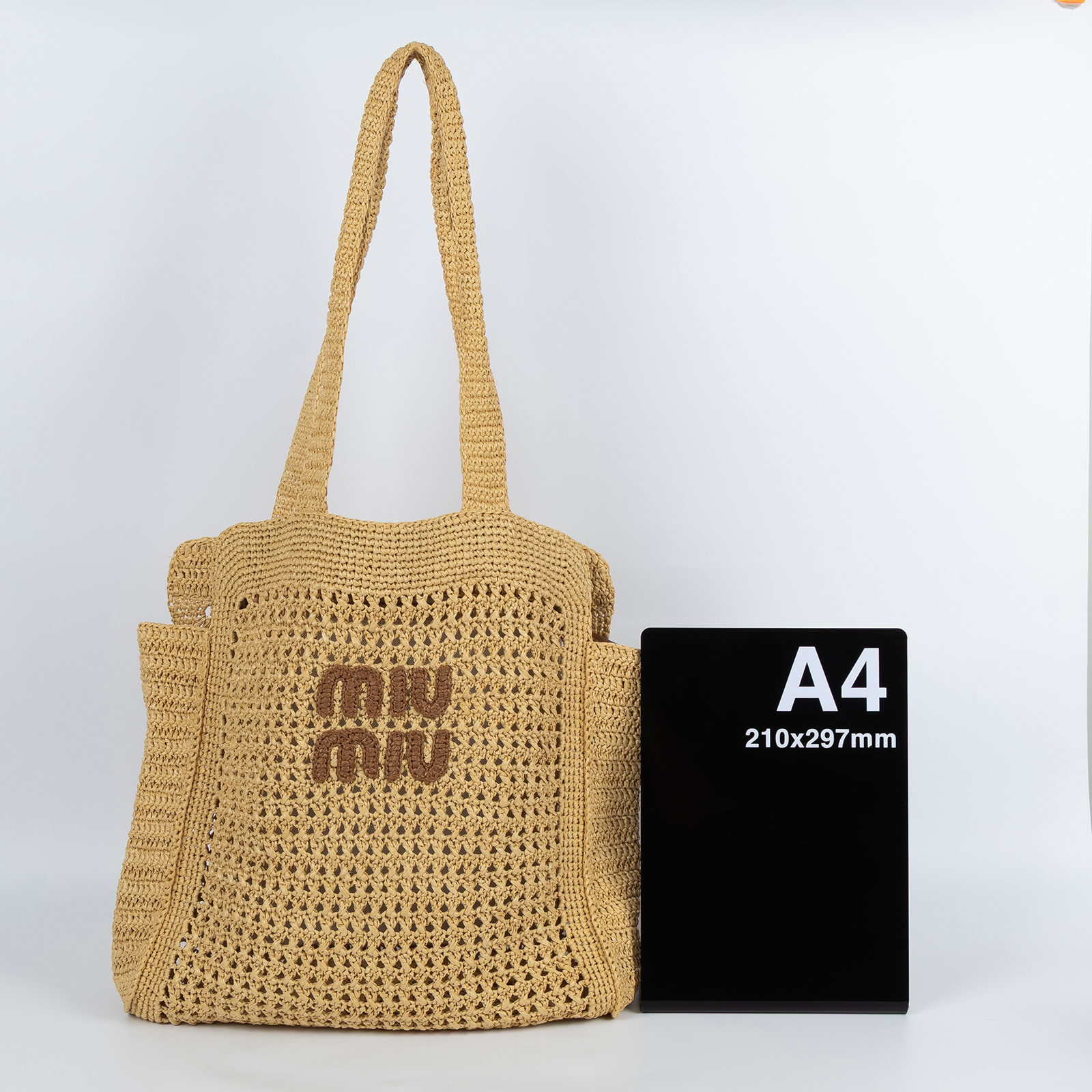 繆繆 MIU MIU 編織 托特包  草編托特包 防塵袋