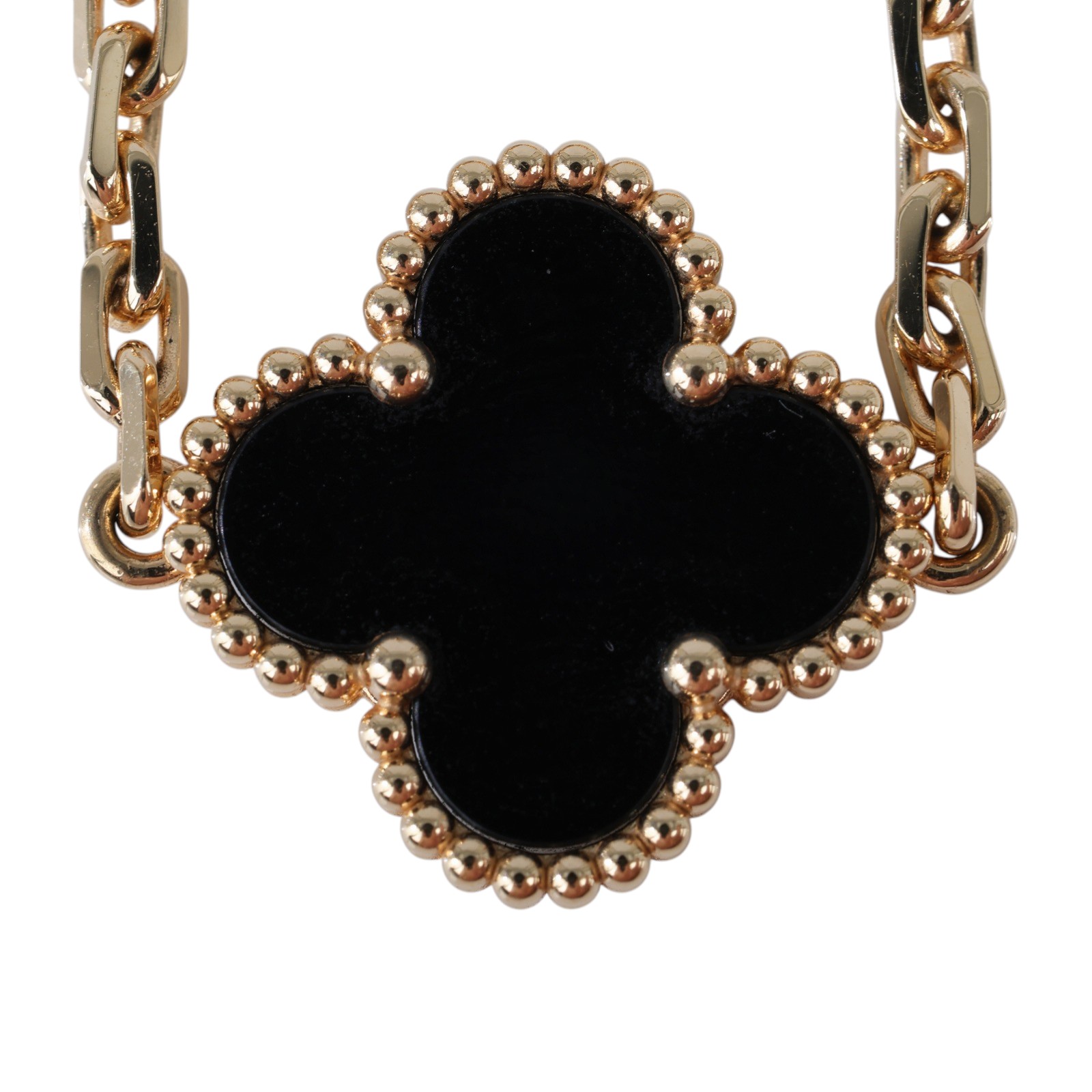 梵克雅寶 Van Cleef & Arpels Vintage Alhambra手鍊 5枚四葉幸運圖騰 VCARA41300  原廠盒子/防塵袋/保書/購買證明