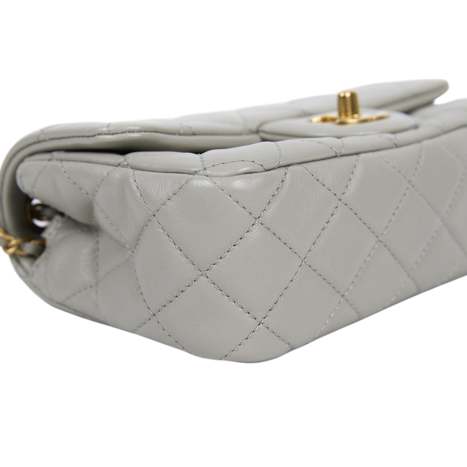 香奈兒 CHANEL Coco 20  肩背 斜背 迷你 口蓋包 AS1786 晶片款 灰金球COCO20 防塵袋