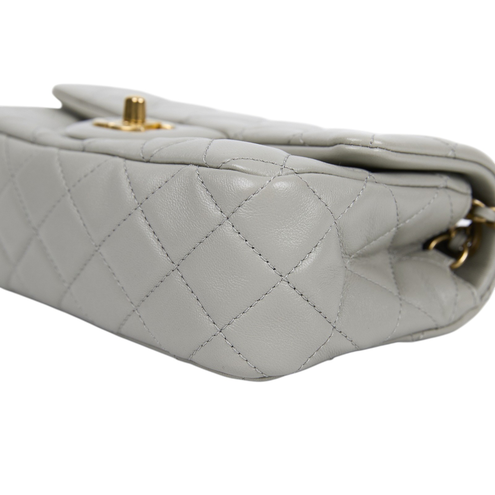 香奈兒 CHANEL Coco 20  肩背 斜背 迷你 口蓋包 AS1786 晶片款 灰金球COCO20 防塵袋