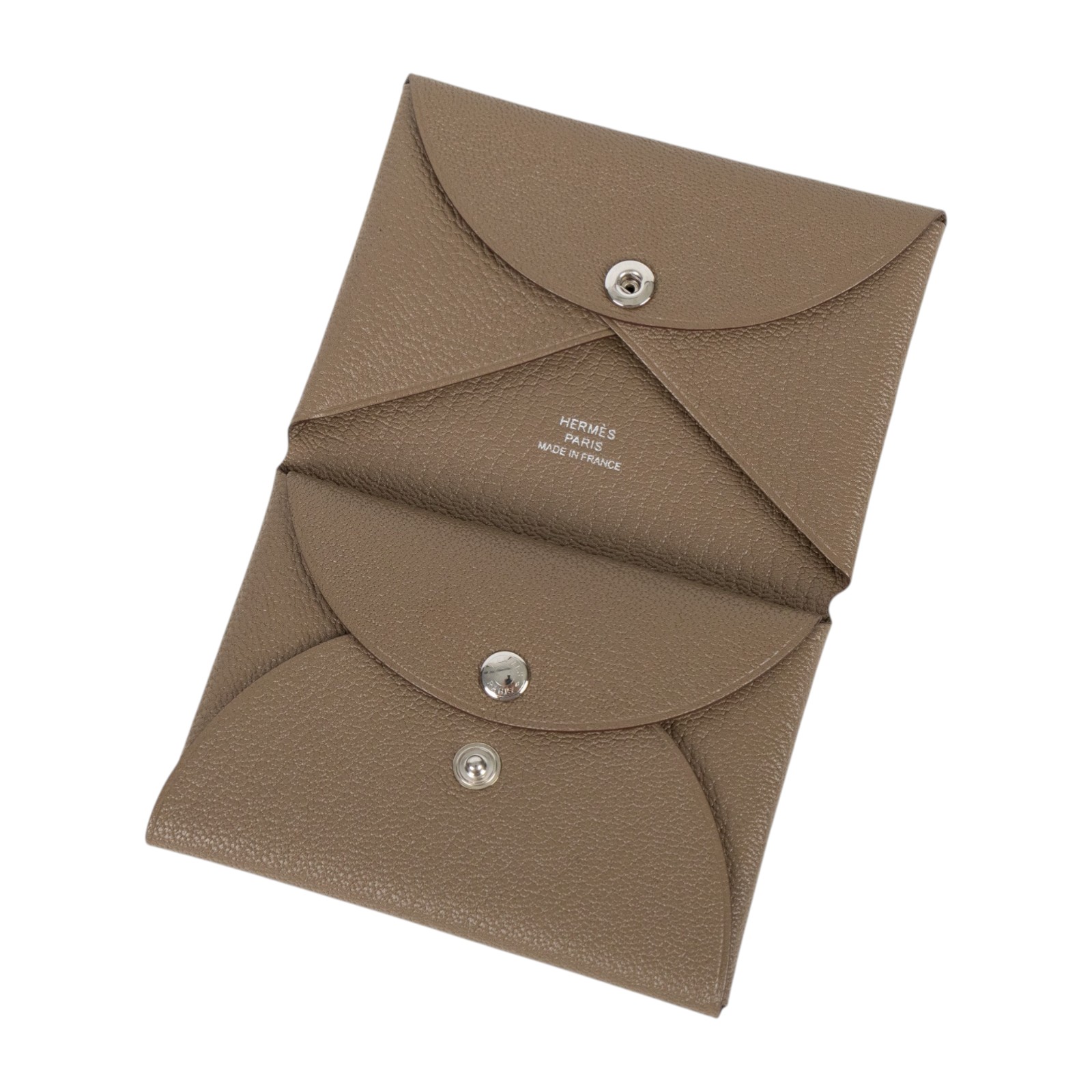 愛馬仕 Hermes Calvi Duo 卡包 CALD W UZ 010 TM W刻 大象灰CALVI DUO 原廠盒子