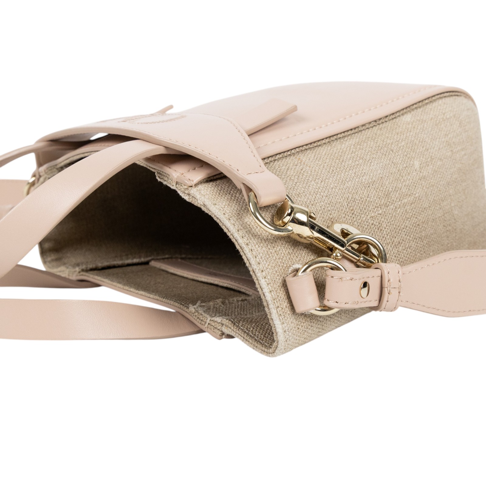 蔻依 CHLOE Sense 托特包 小型 CHC23AS425L1626Z 粉帆布2WAY包 防塵袋