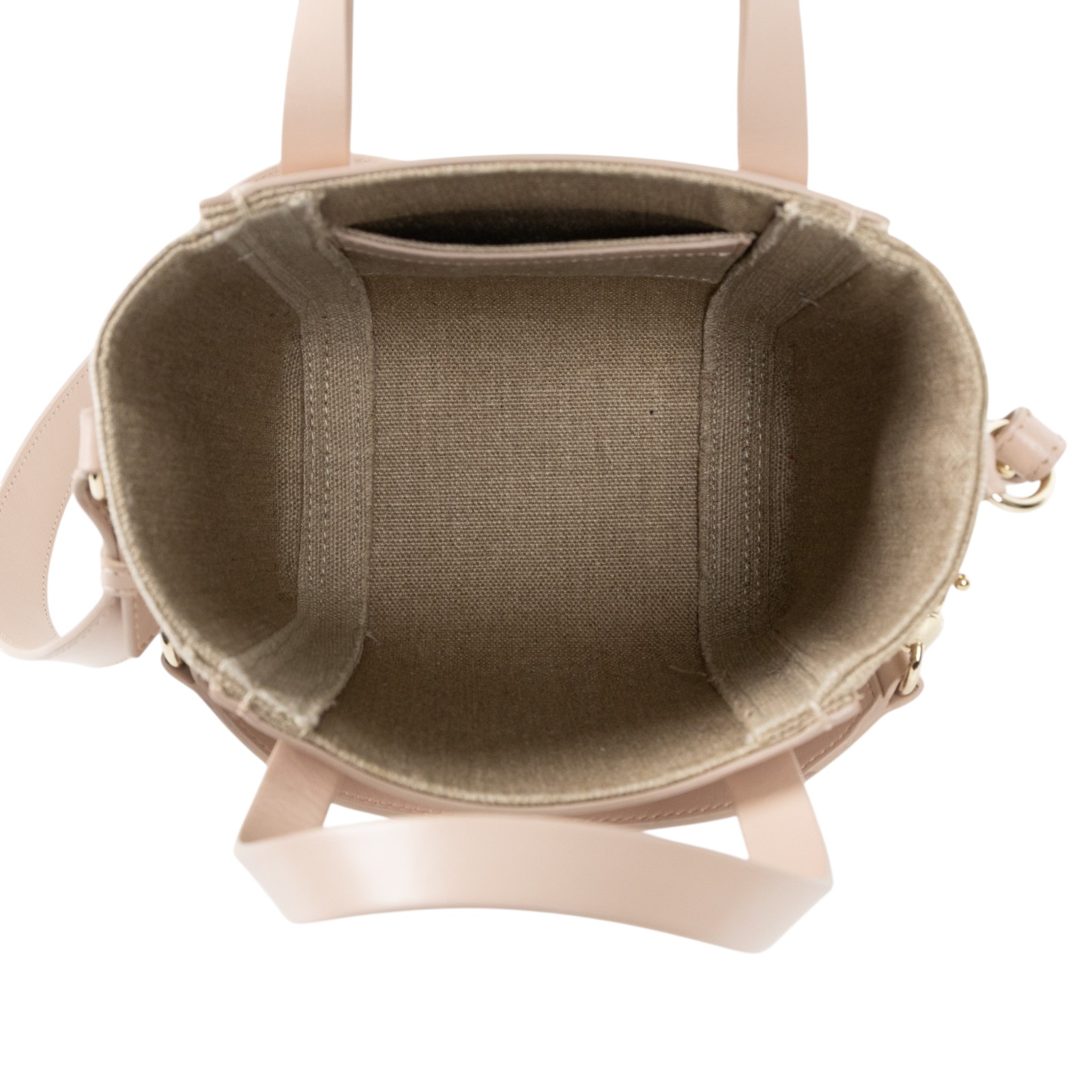 蔻依 CHLOE Sense 托特包 小型 CHC23AS425L1626Z 粉帆布2WAY包 防塵袋