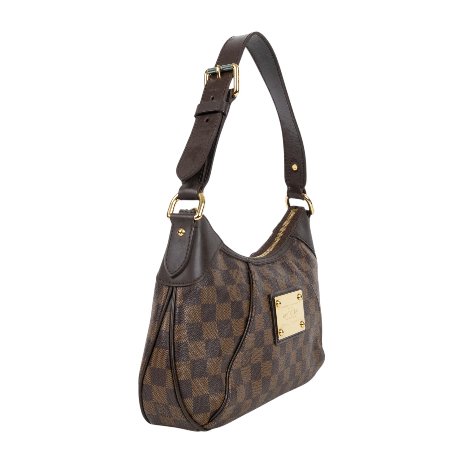 路易威登 LOUIS VUITTON Thames PM 肩背包 手提包 南瓜包 金牌包 N48180 棋盤格肩背包 防塵袋