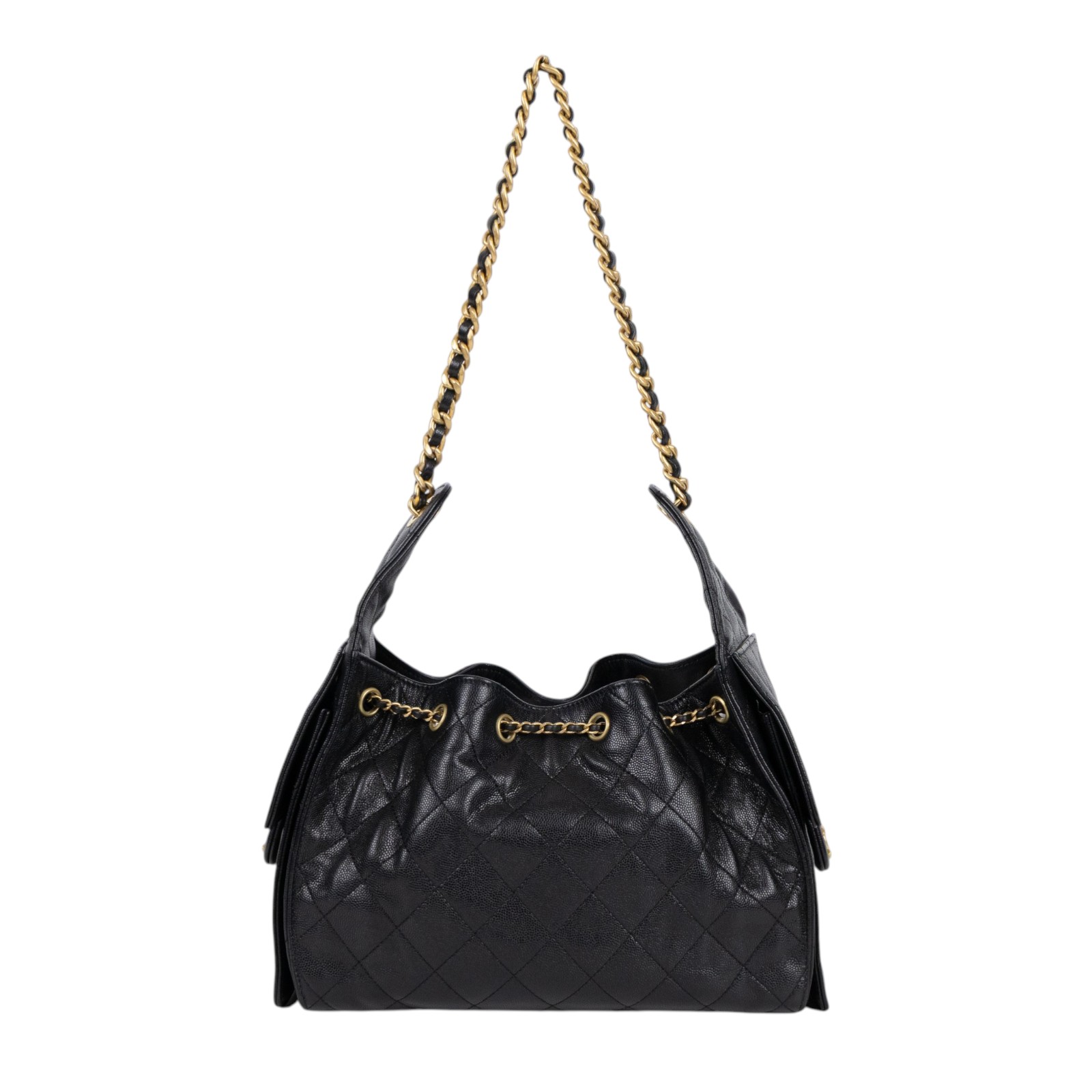 香奈兒 CHANEL 25 小型包 AS5293 晶片款 黑荔枝25包 小號 防塵袋