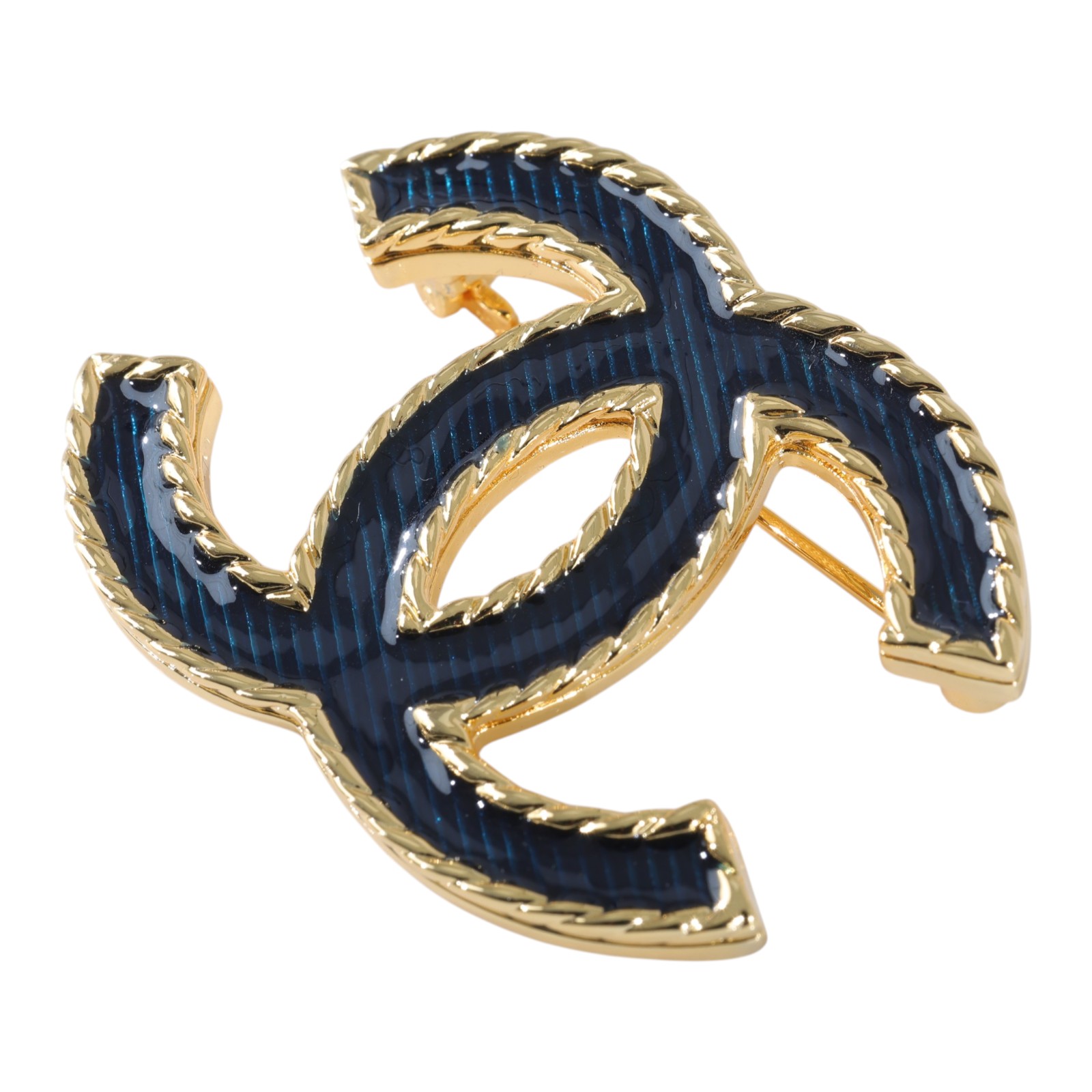 香奈兒 CHANEL CC LOGO 胸針 I24P 黑金雙C胸針 無附屬品