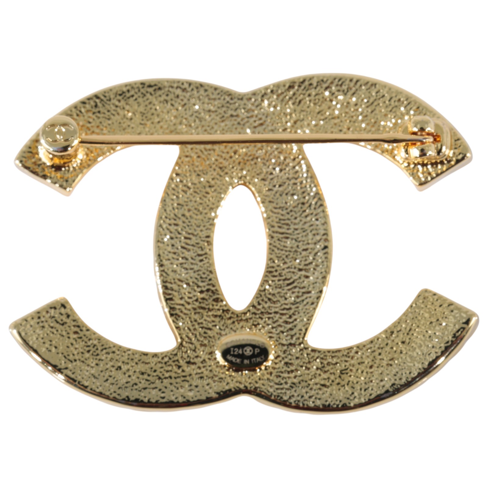 香奈兒 CHANEL CC LOGO 胸針 I24P 黑金雙C胸針 無附屬品