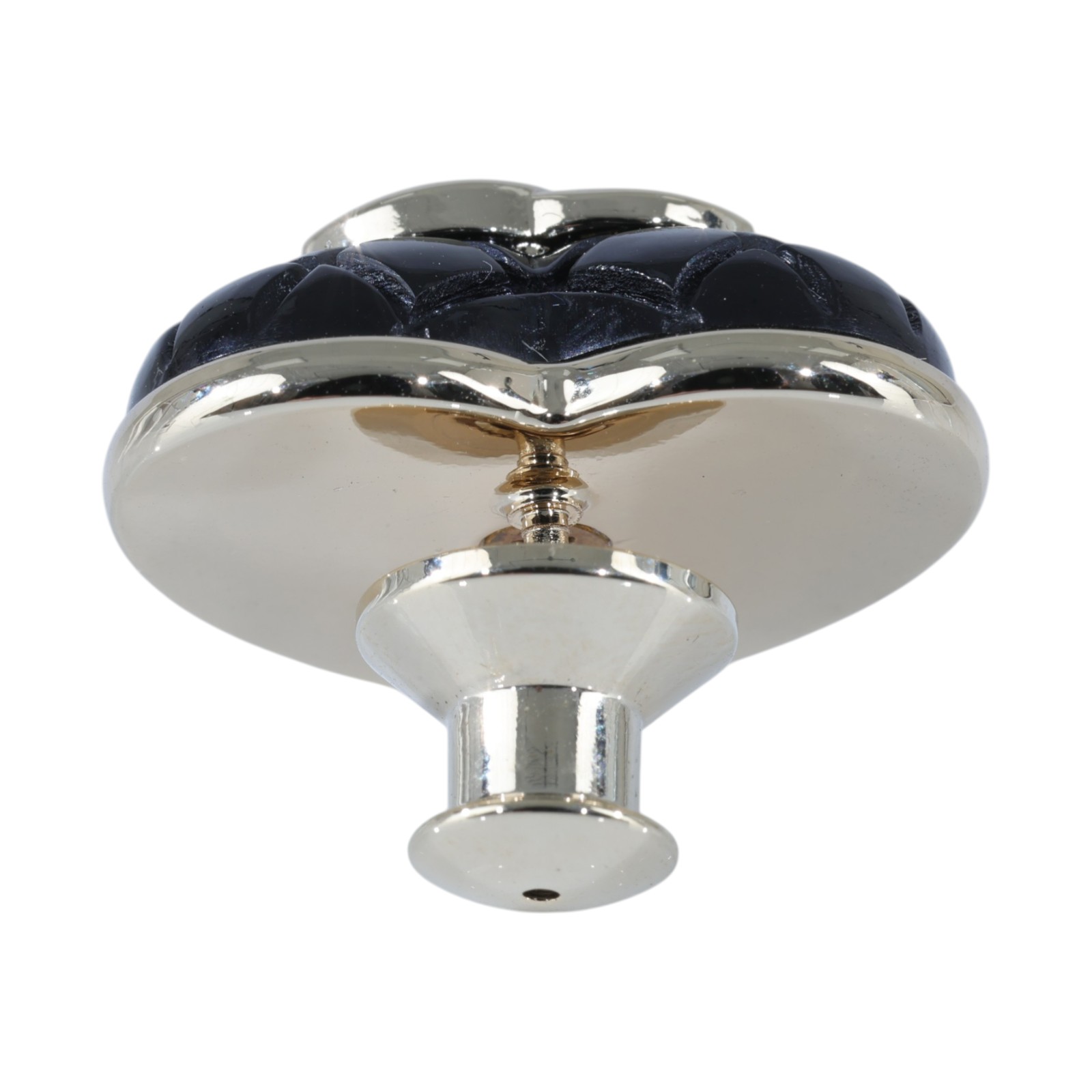 香奈兒 CHANEL CC LOGO 胸針 B22K 格紋黑愛心胸針 無附屬品