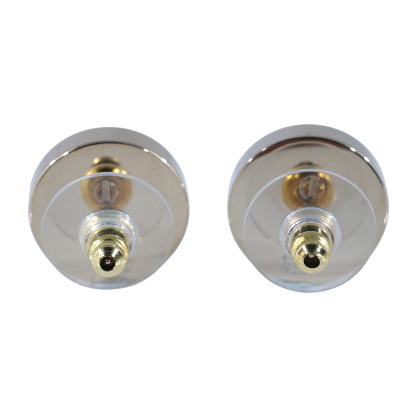 香奈兒 CHANEL CC LOGO 耳環 耳釘 B26C 藍圓雙C耳環 無附屬品