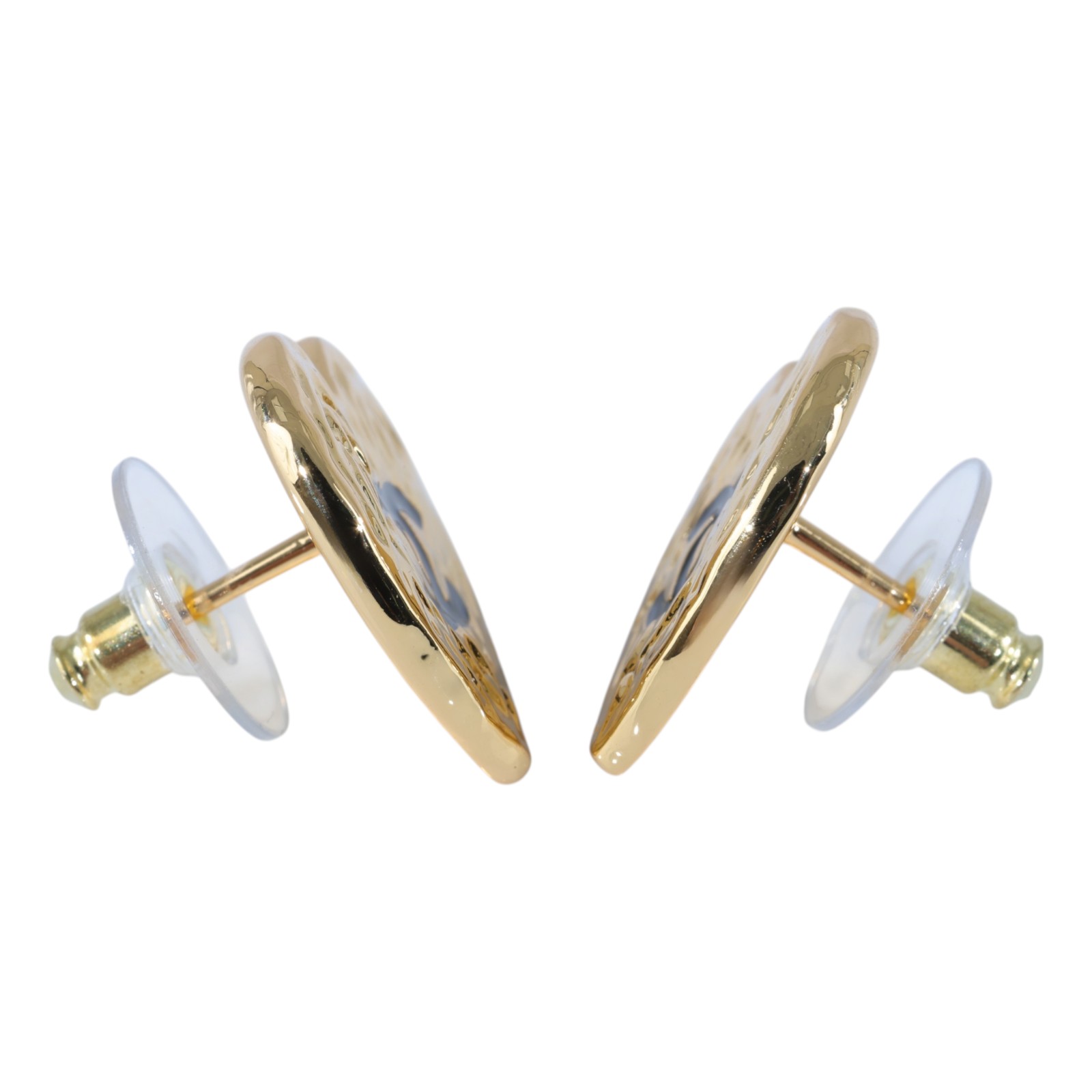 香奈兒 CHANEL CC LOGO 耳環 耳釘 B24P 金熔岩愛心耳環 無附屬品