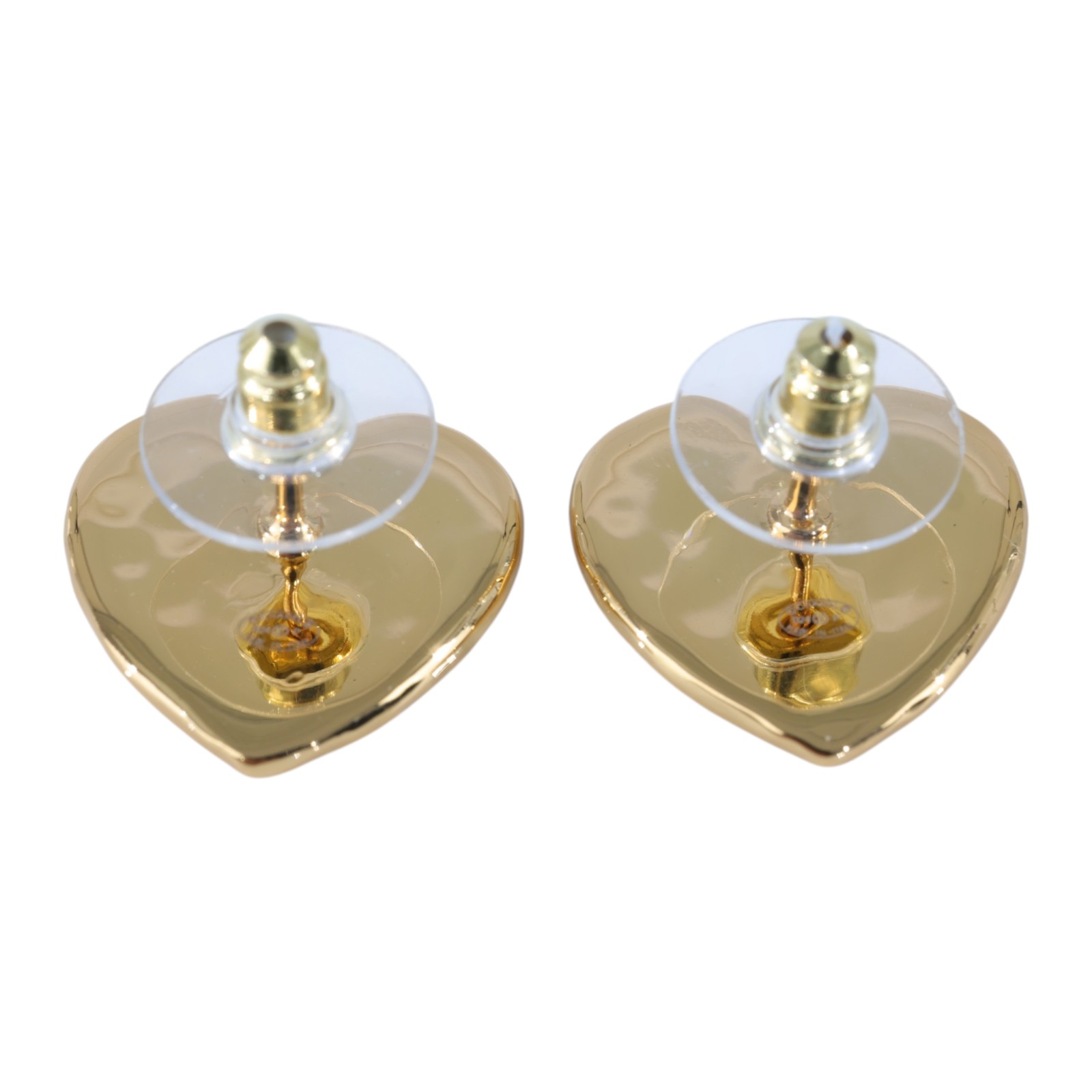 香奈兒 CHANEL CC LOGO 耳環 耳釘 B24P 金熔岩愛心耳環 無附屬品