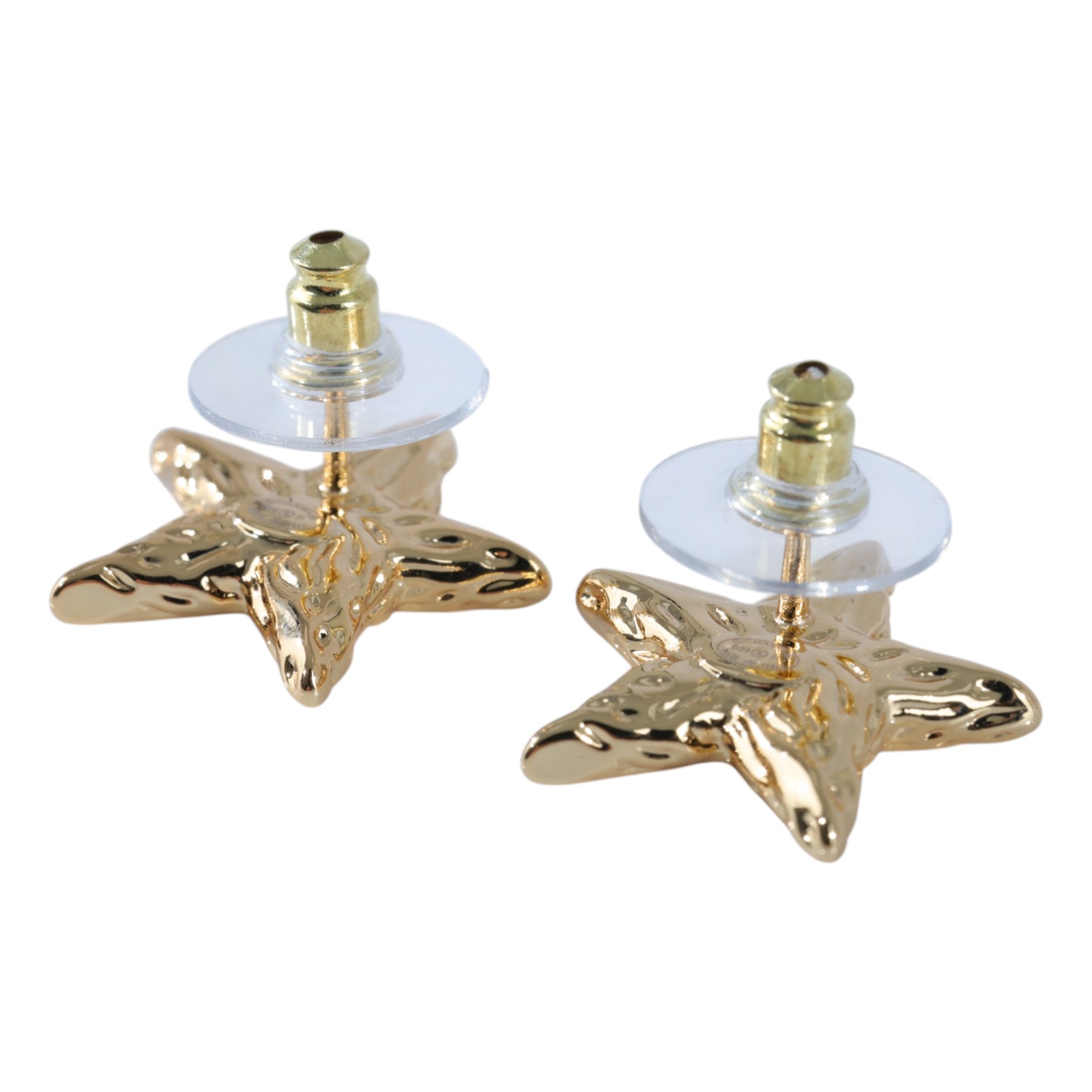 香奈兒 CHANEL CC LOGO 耳環 耳釘 B24P 金熔岩星星耳環 無附屬品