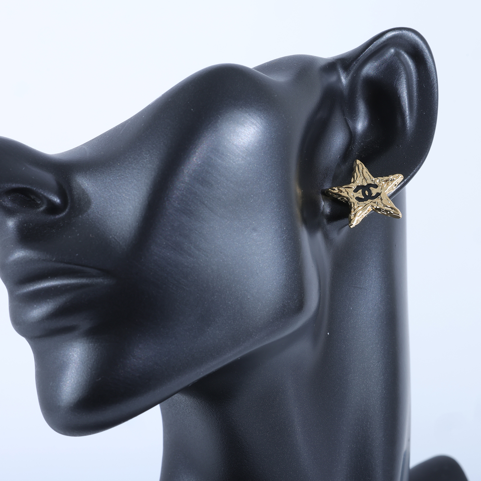 香奈兒 CHANEL CC LOGO 耳環 耳釘 B24P 金熔岩星星耳環 無附屬品