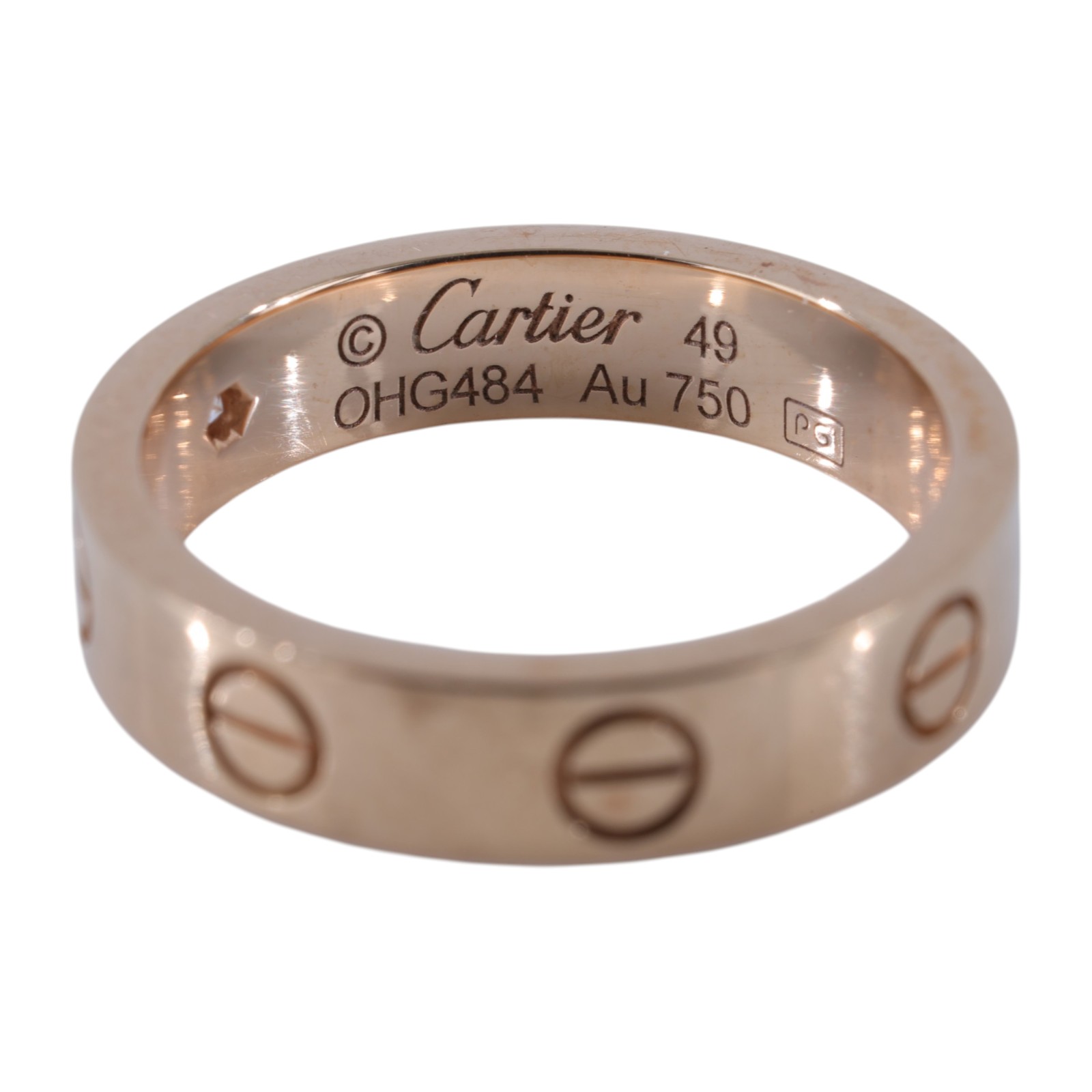 卡地亞 CARTIER Love 戒指 小型款 1顆鑽石 B4050749 RG 單鑽LOVE戒指#49 原廠盒子/保書