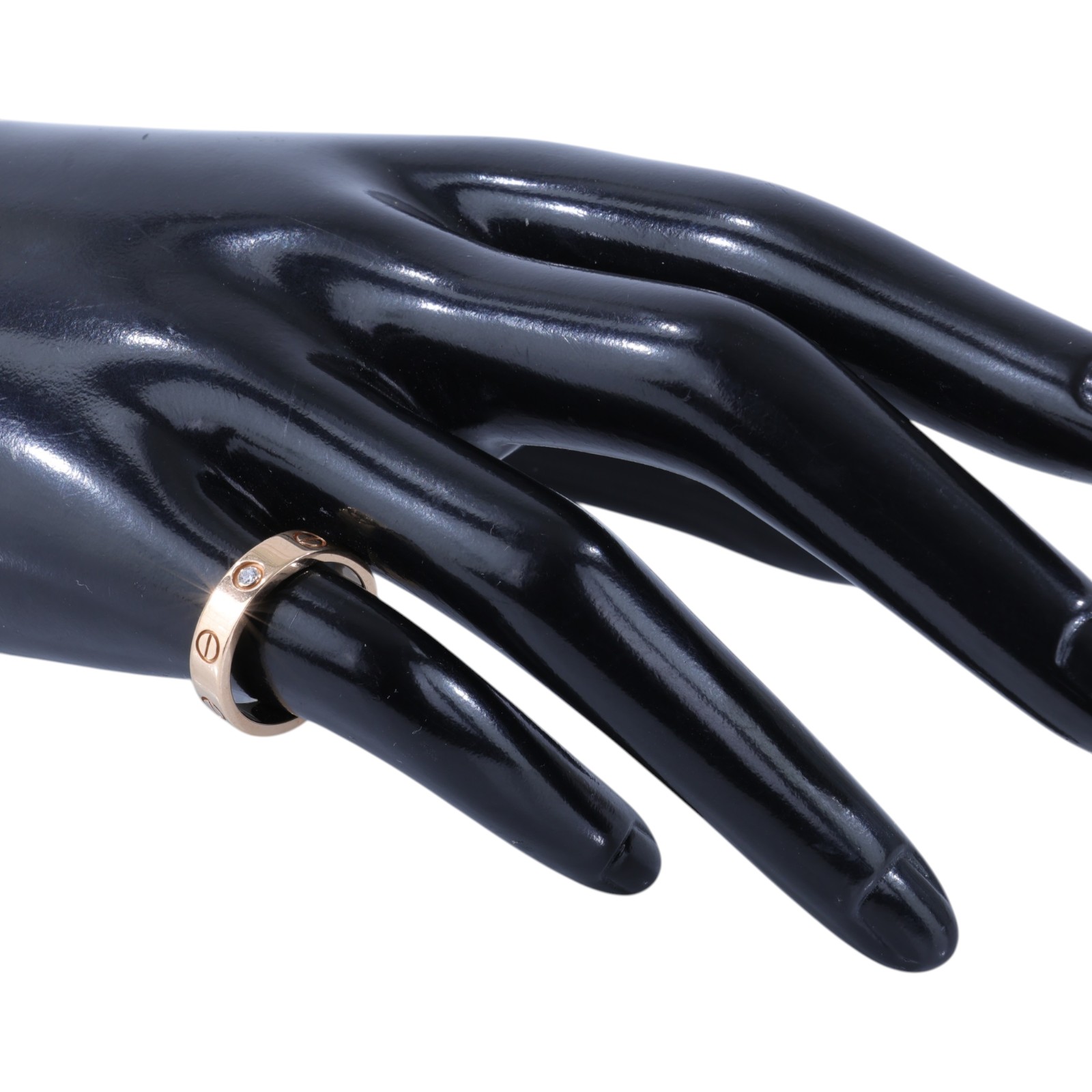 卡地亞 CARTIER Love 戒指 小型款 1顆鑽石 B4050749 RG 單鑽LOVE戒指#49 原廠盒子/保書