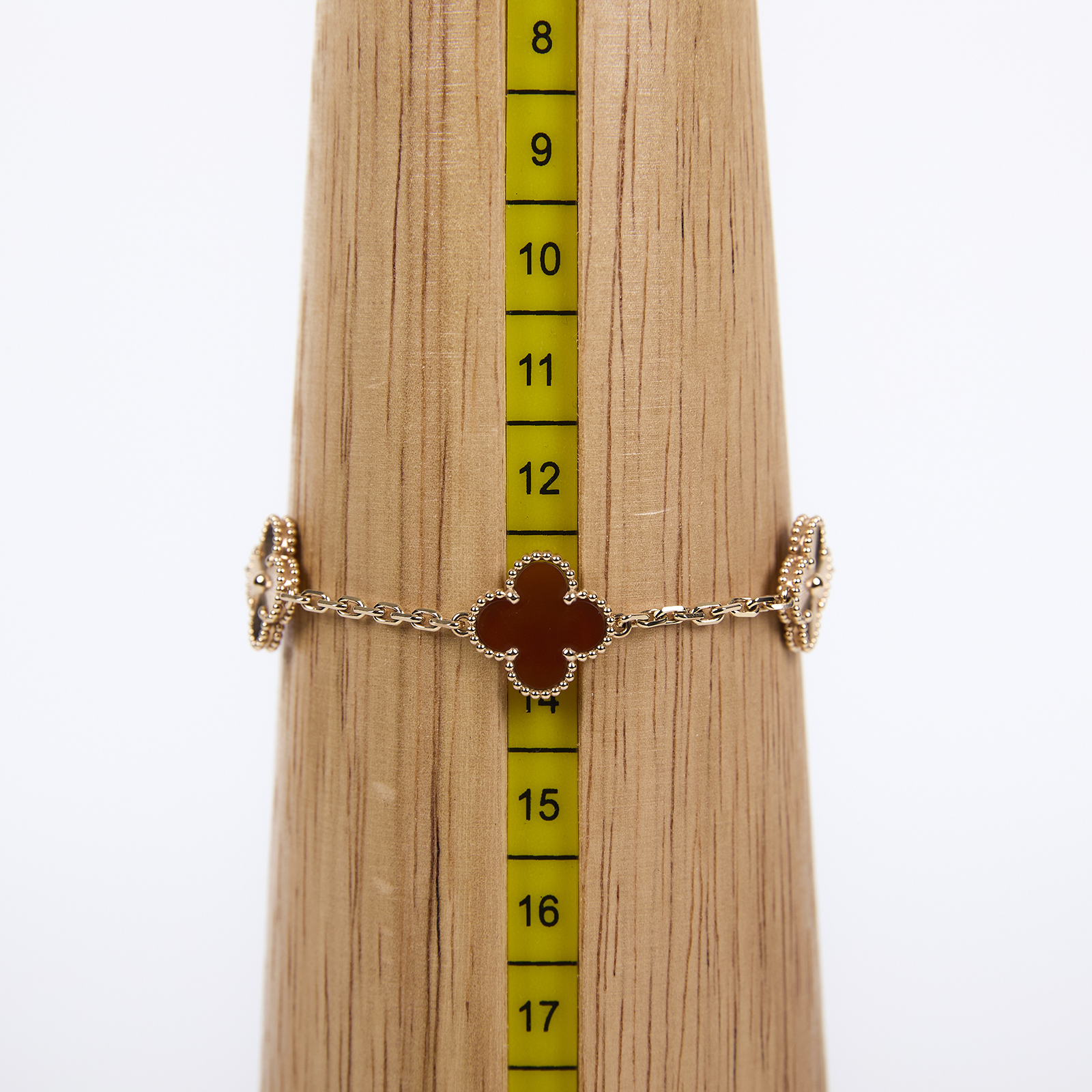 梵克雅寶 Van Cleef & Arpels Vintage Alhambra手鍊 5枚四葉幸運圖騰 VCARP7RP00  原廠盒子/防塵袋/保證卡