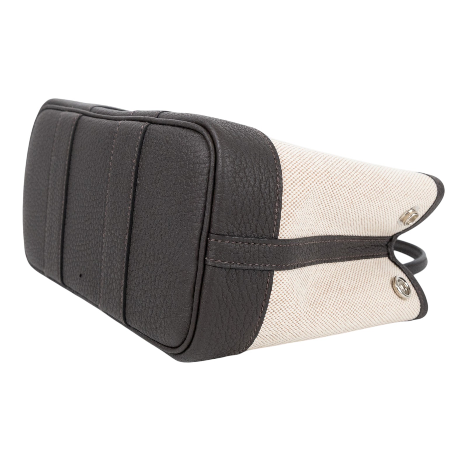 愛馬仕 Hermes Neo Garden Party 花園派對包 23 銀色五金 淺米色 米色 烏木色 H086418CKAB /WAM006UH  原廠盒子/防塵袋/購買證明