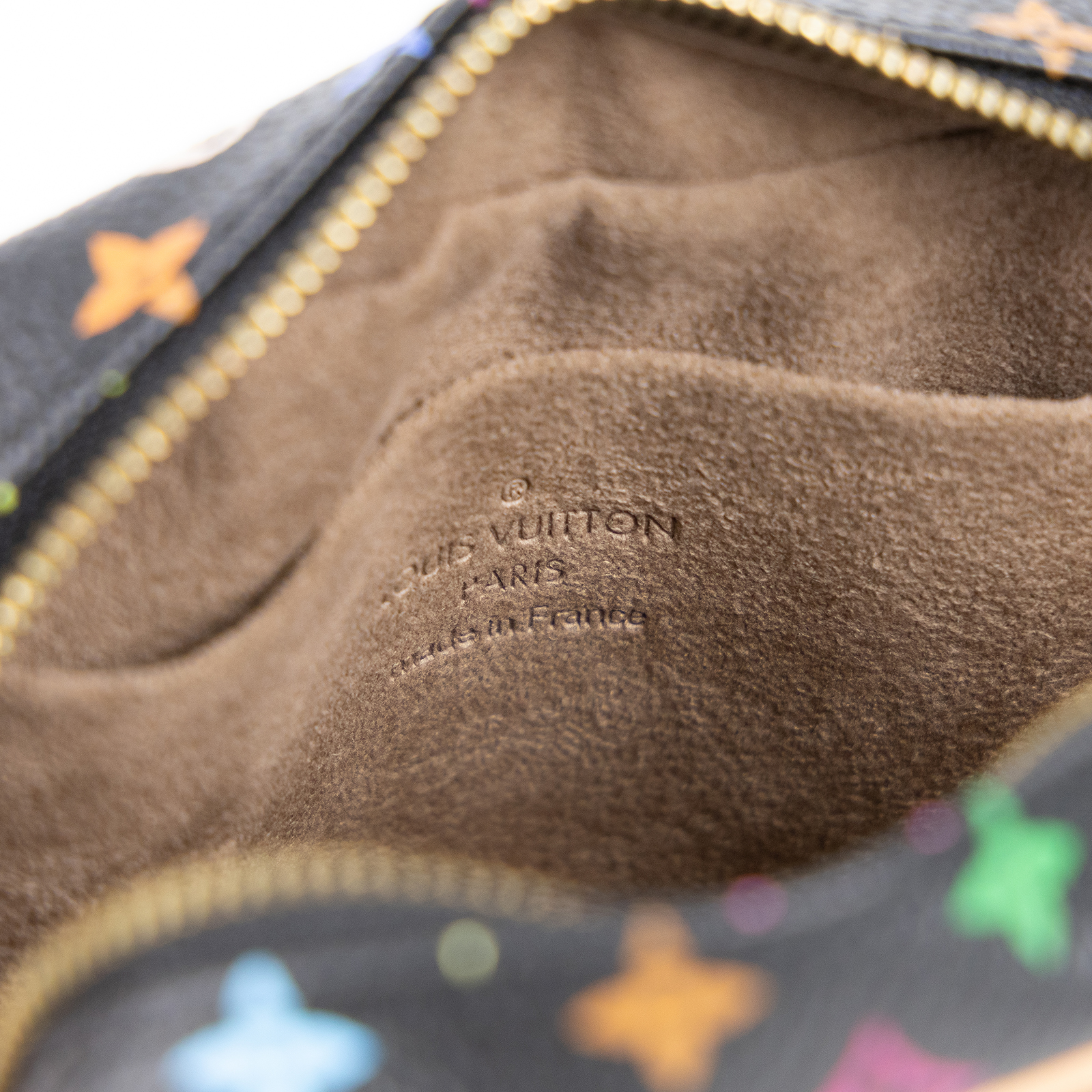 路易威登 LOUIS VUITTON Multi Trousse Wapity Pouch 手拿包 零錢包 村上隆 黑三彩 M58034  無附屬品