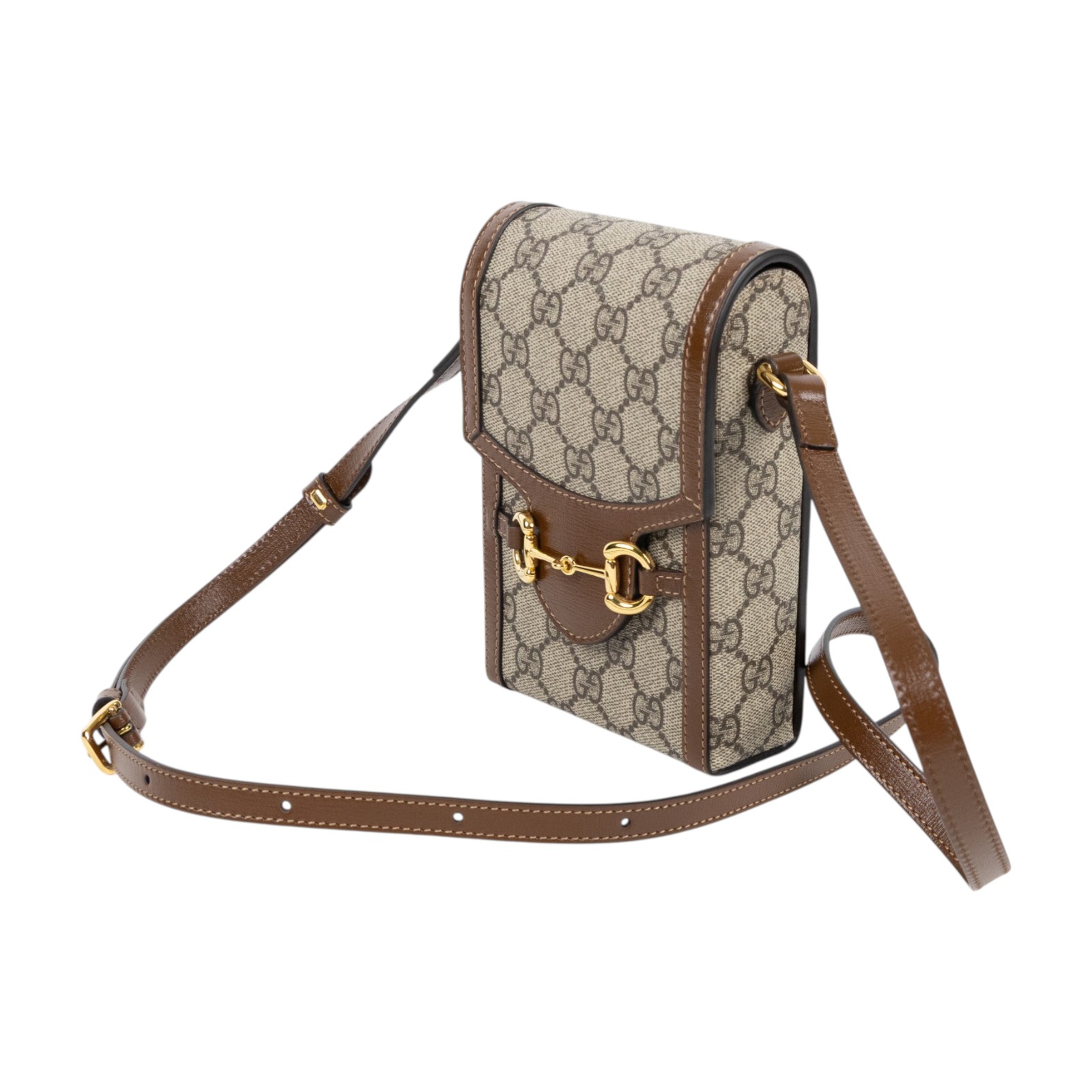 古馳 GUCCI 馬銜扣 1955 迷你袋 625615 92TCG 棕1955手機包 防塵袋